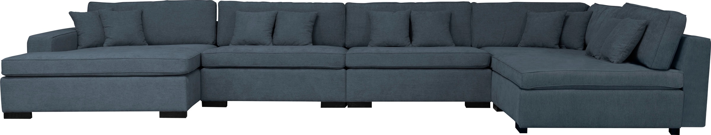 Home affaire Wohnlandschaft »Skara XXL U-Form«, Lounge-Sofa XXL mit Federke günstig online kaufen