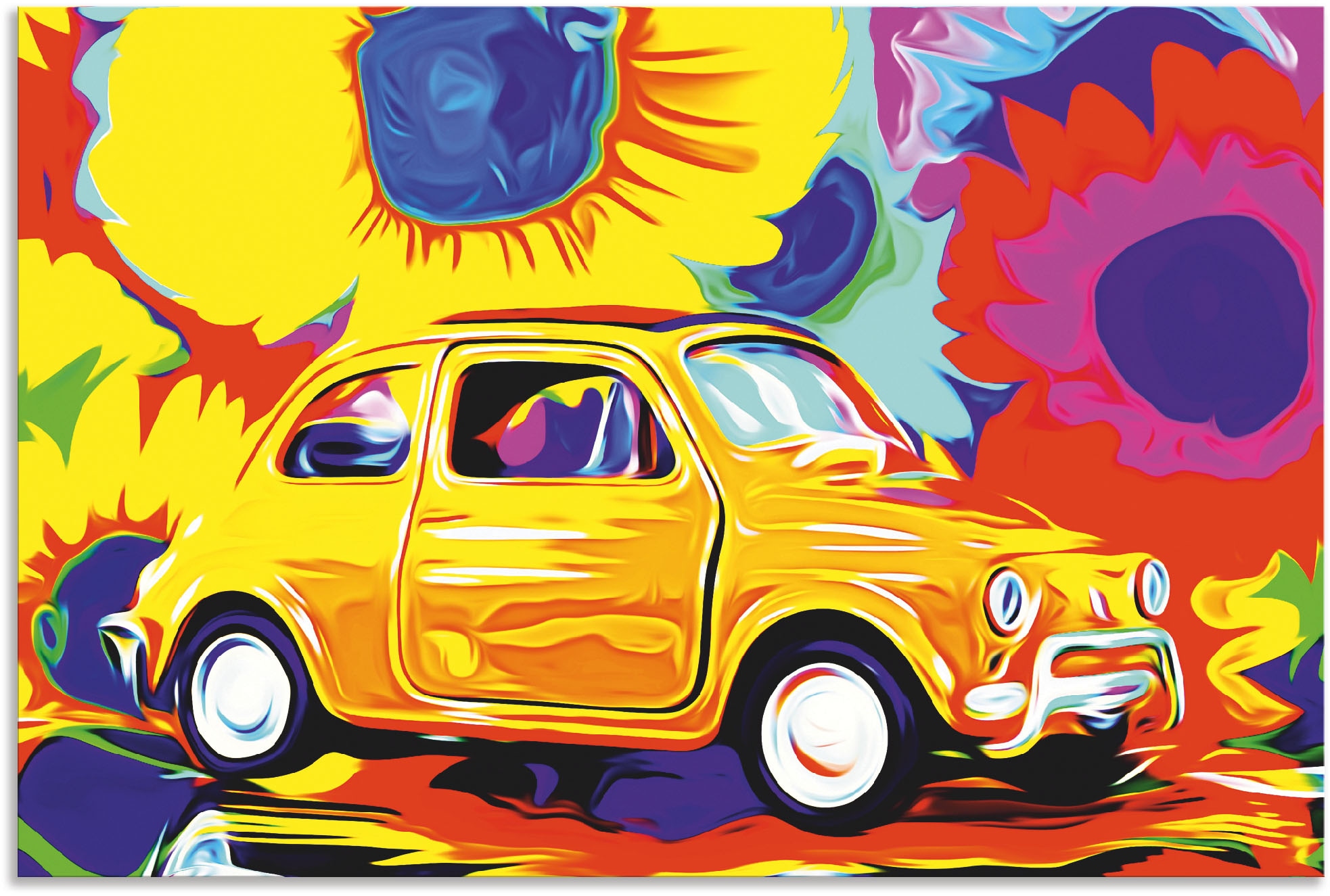 Artland Wandbild »Fiat 500«, Auto, (1 St.), als Alubild, Leinwandbild, Wand günstig online kaufen