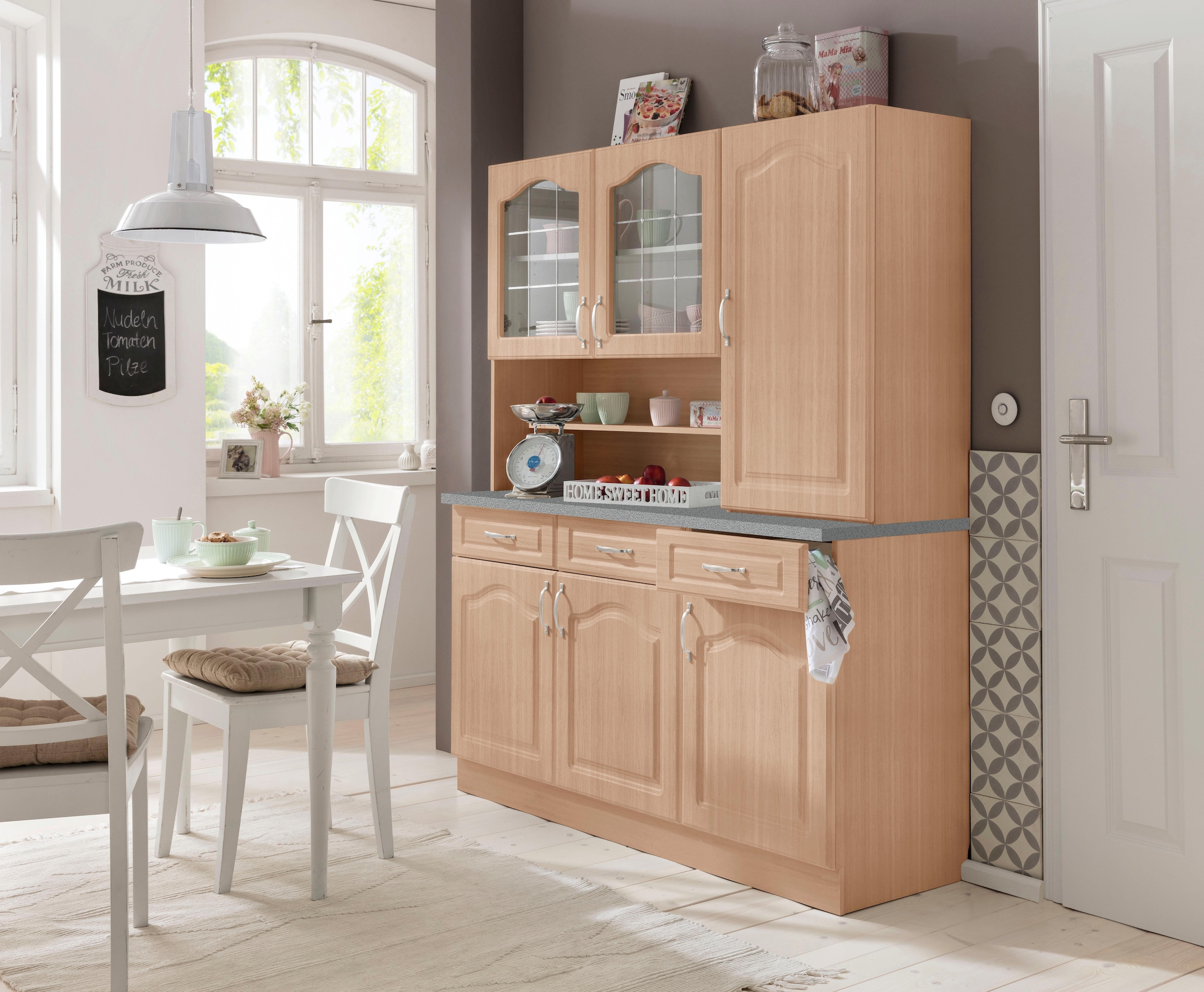 wiho Küchen Küchenbuffet »Linz«, 150 cm breit, in Landhaus-Optik