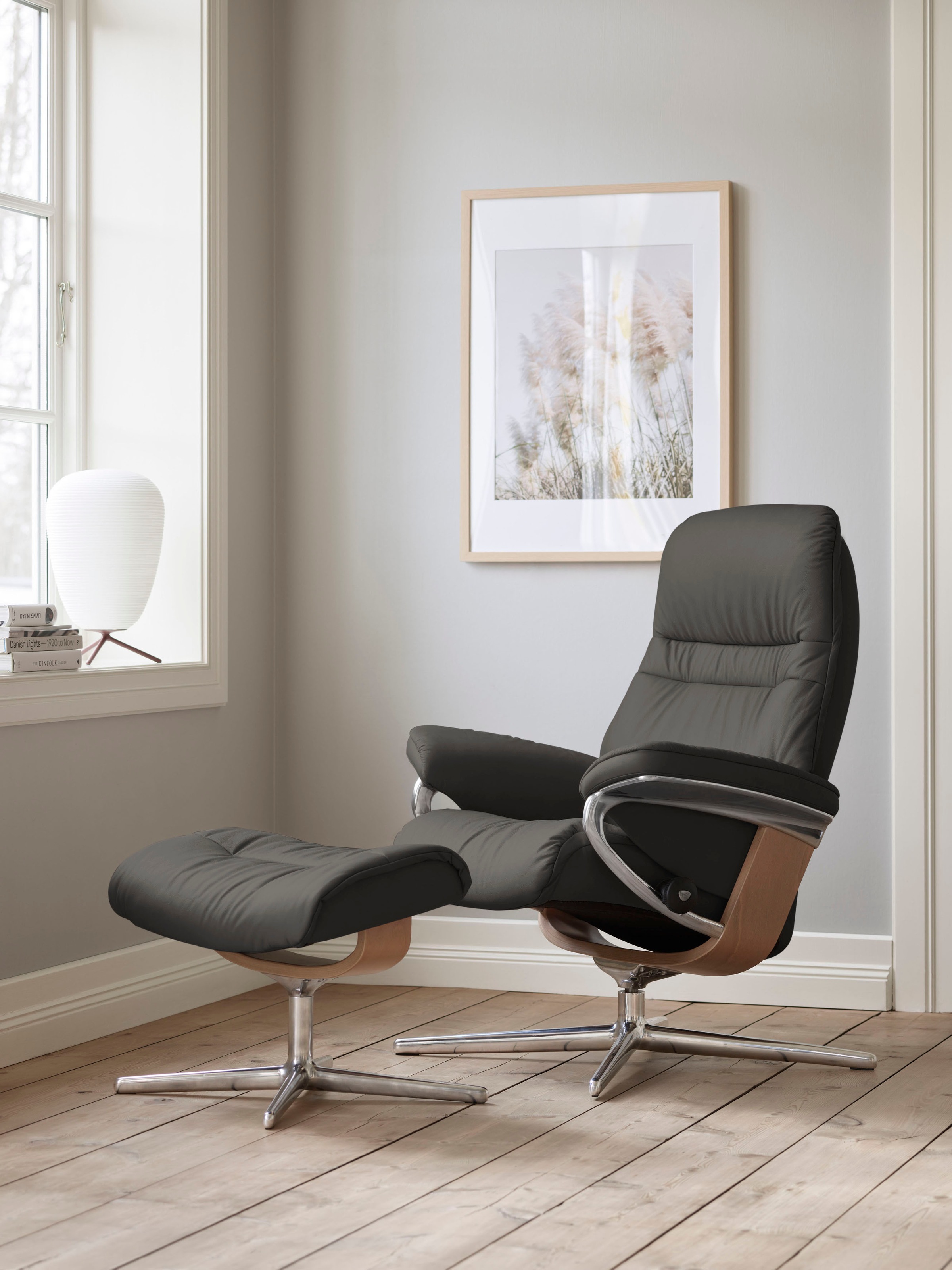 Stressless® Relaxsessel »Sunrise« Set, Relaxsessel mit Hocker, mit Hocker, günstig online kaufen