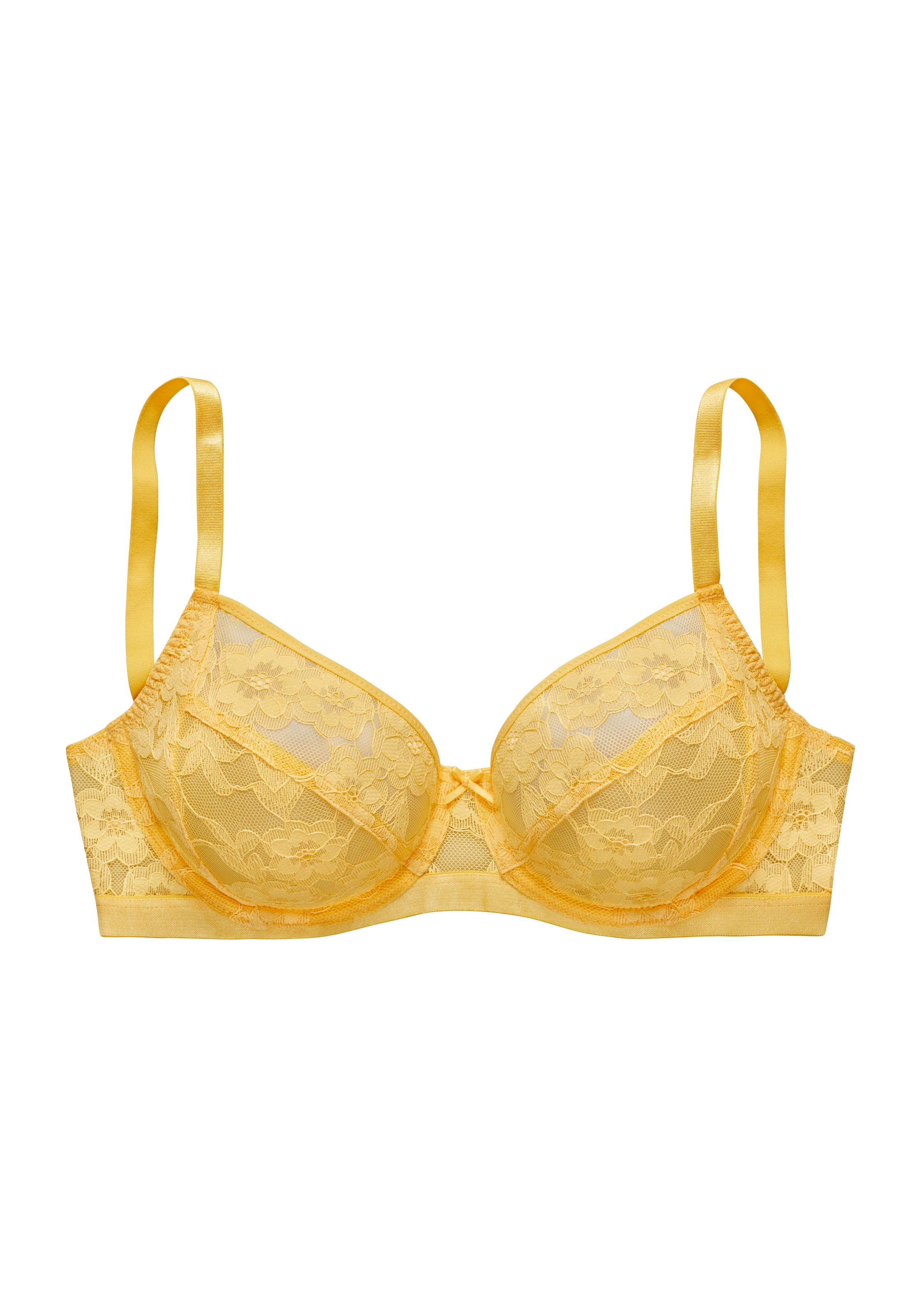 LASCANA Bügel-BH, aus zarter, elastischer Jacquardspitze und feinem Mesh, sexy Dessous