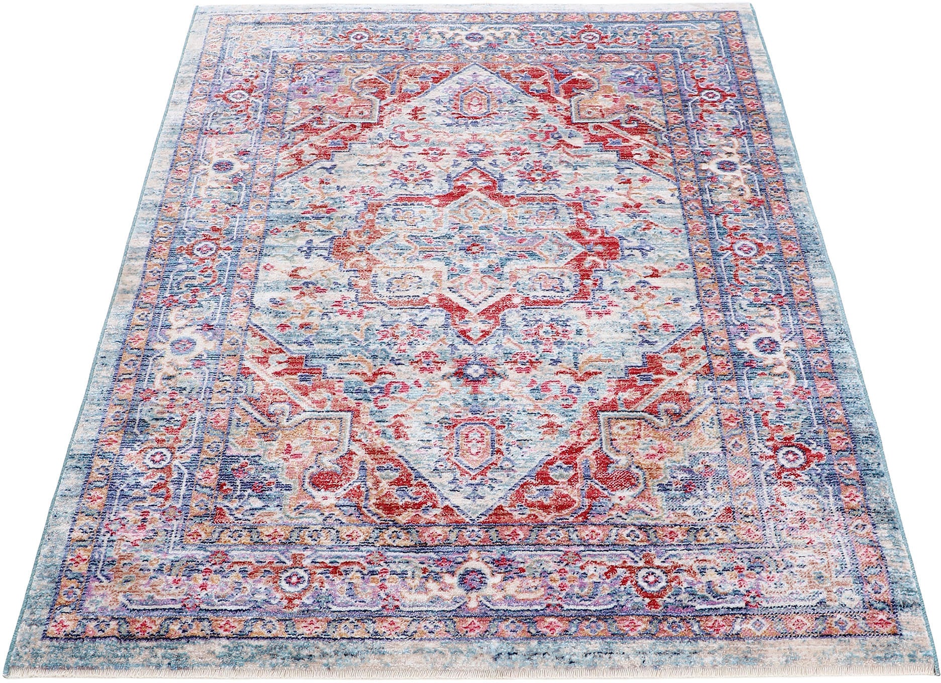 carpetfine Teppich »Phoenix«, rechteckig, 6 mm Höhe, Vintage Look, Wohnzimmer