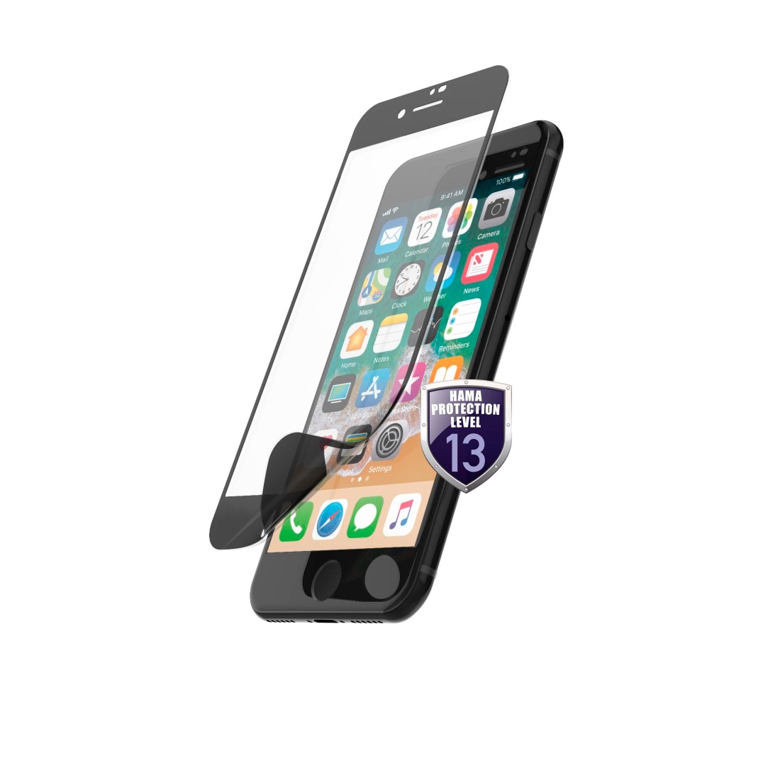 Hama Displayschutzglas »Panzerglas Hiflex Eco für Apple iPhone 7 / 8 / SE 2020 / SE 2022«, für Apple iPhone 7/8/SE 2020/SE 2022