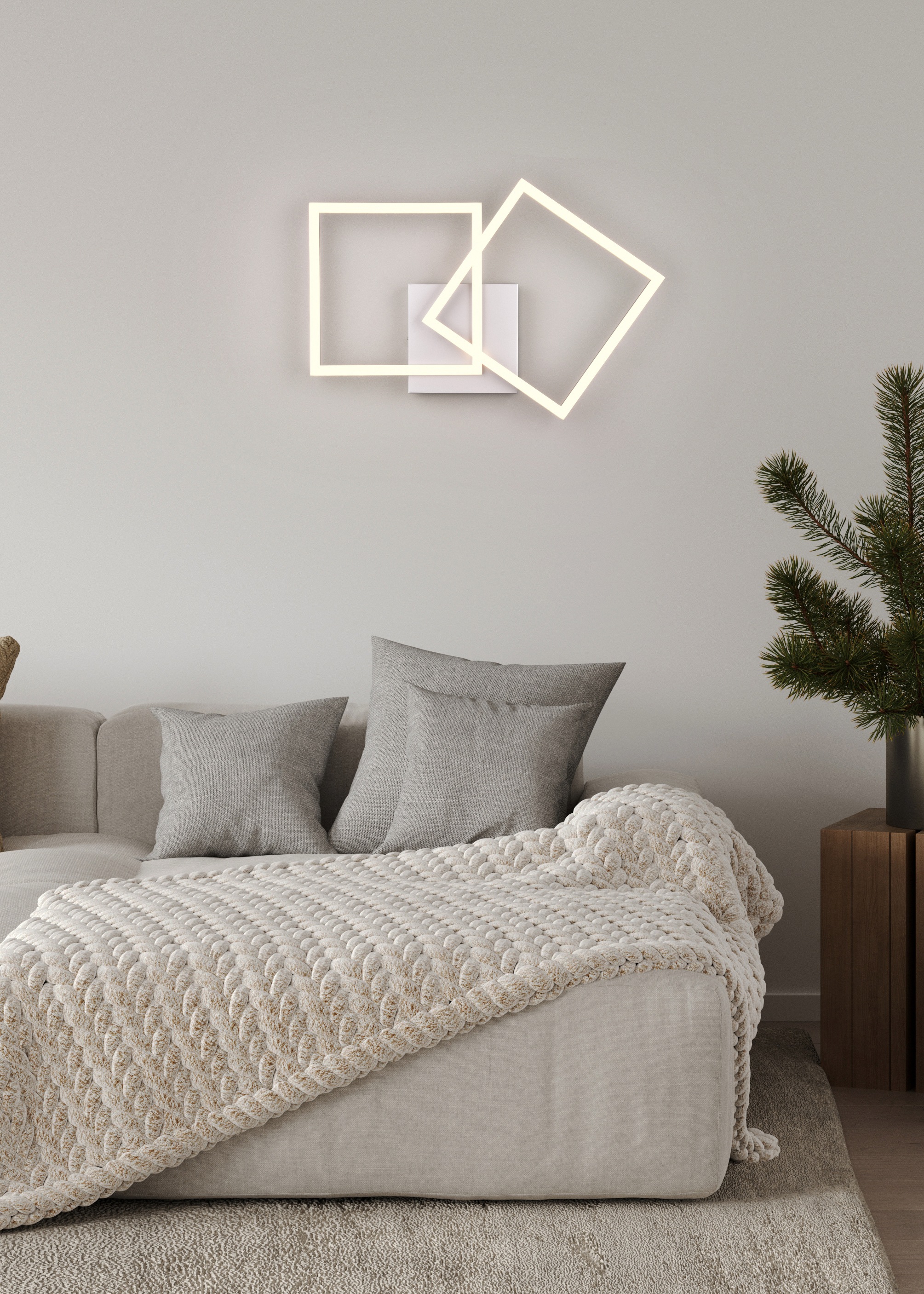 my home LED Deckenleuchte »ANTJE, Deckenlampe, schwenkbare LED-Rechtecke«, günstig online kaufen