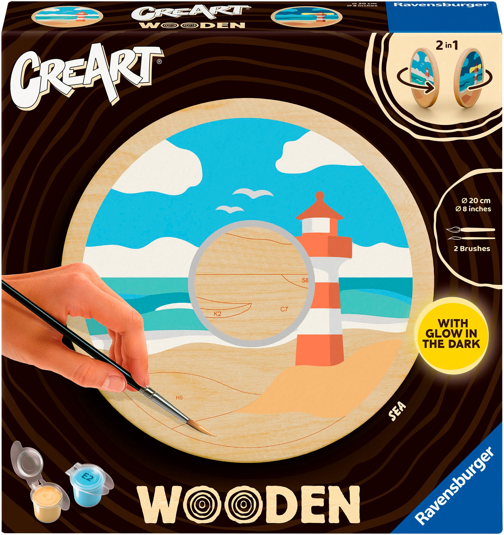 RAVENSBURGER Malen nach Zahlen »CreArt, Wooden, Sea« Made in Europe bunt