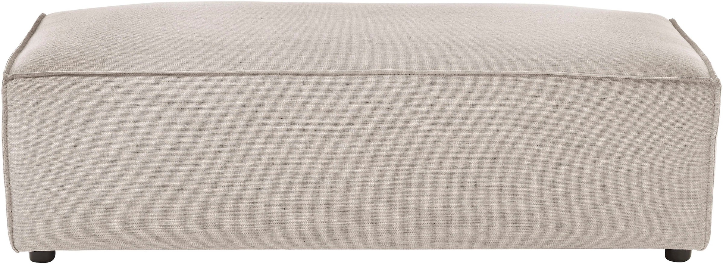 Home affaire Hocker »NEU: SHERWOOD XXL, Polsterhocker, Cord, Webstoff«, rechteckig, bequemer Sitzkomfort, 130/60/44 cm, Krokodilverbinder