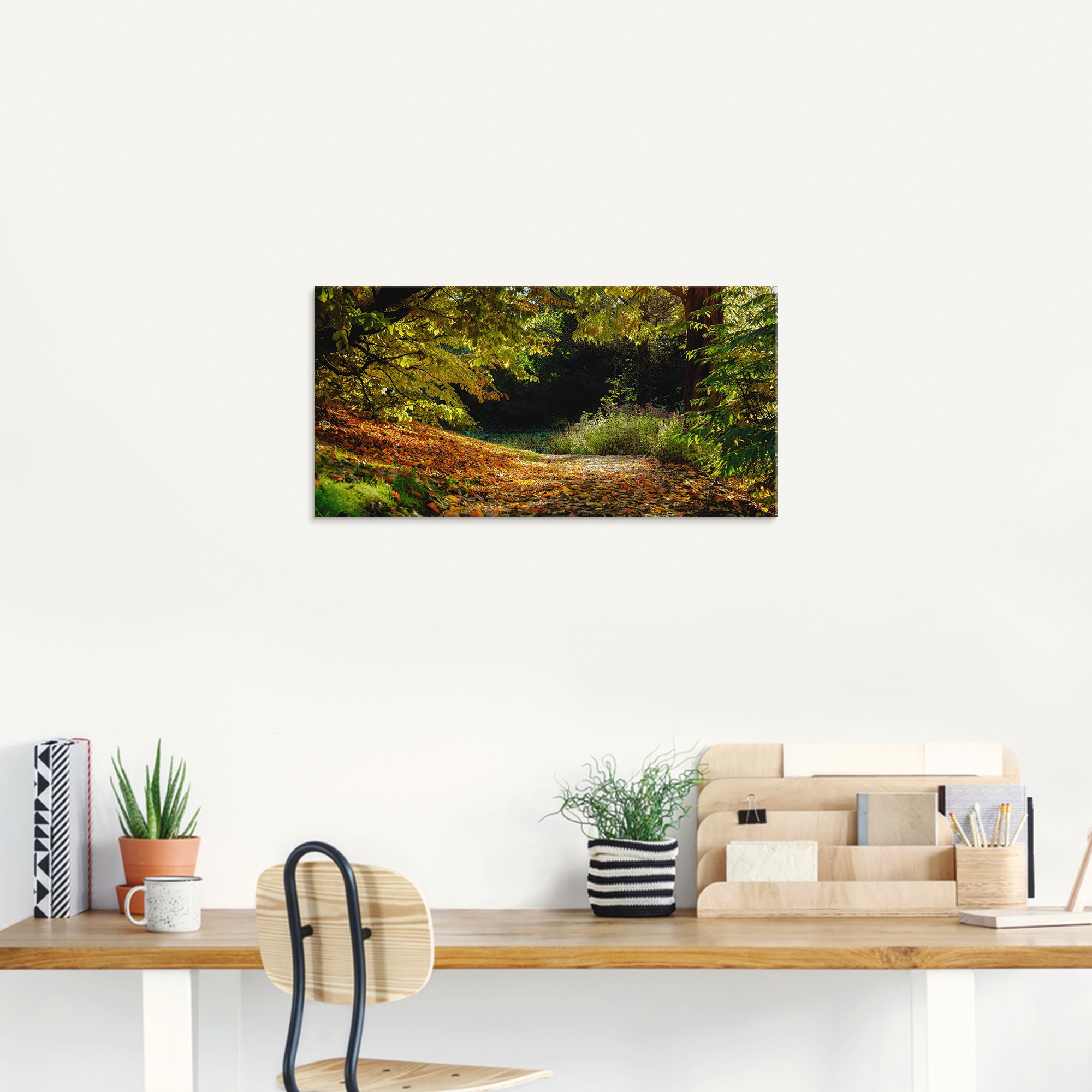 Artland Glasbild "Herbstteppich", Wald, (1 St.), in verschiedenen Größen günstig online kaufen