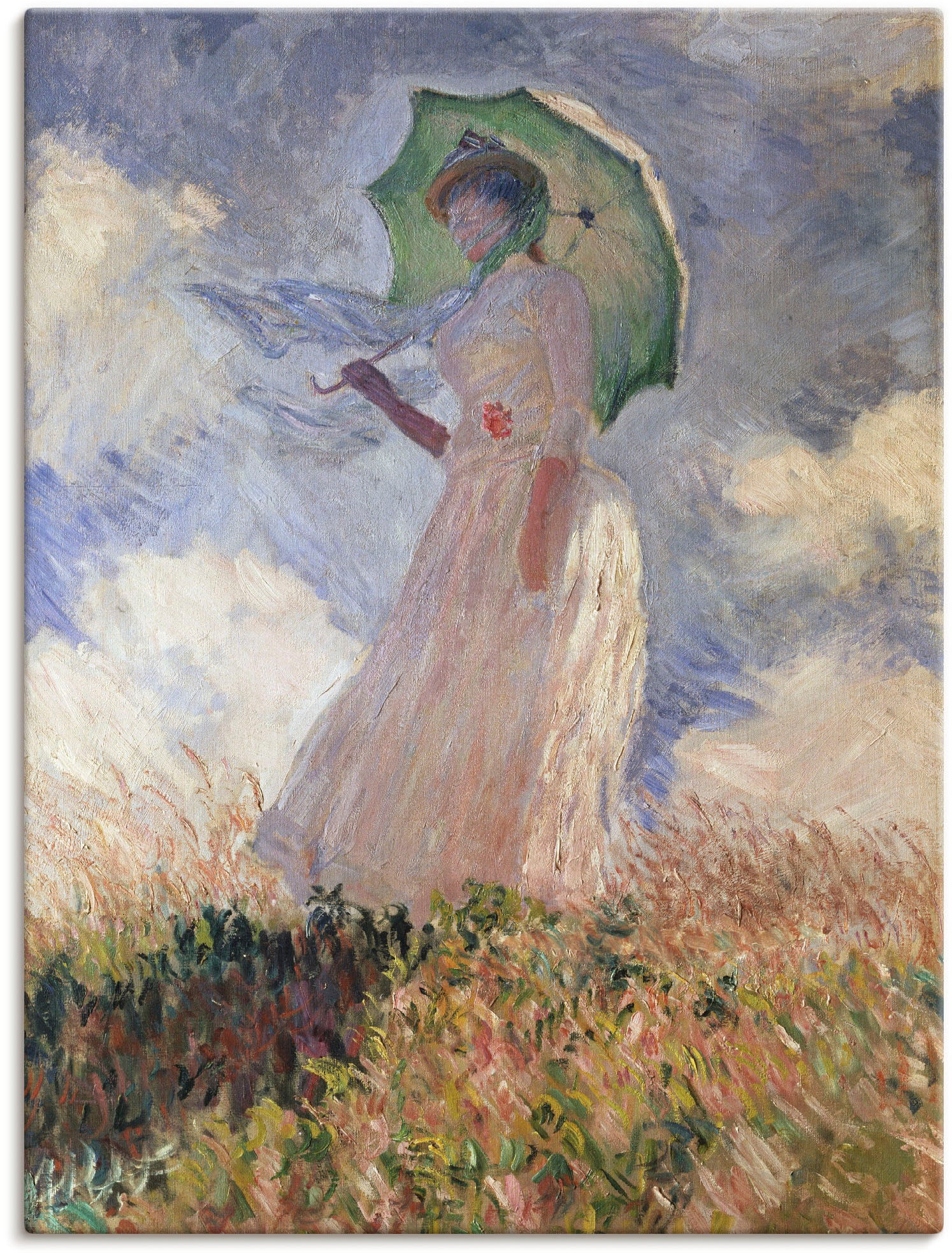 Artland Wandbild »Frau mit Sonnenschirm, Suzanne Hoschedé«, Frau, (1 St.), günstig online kaufen