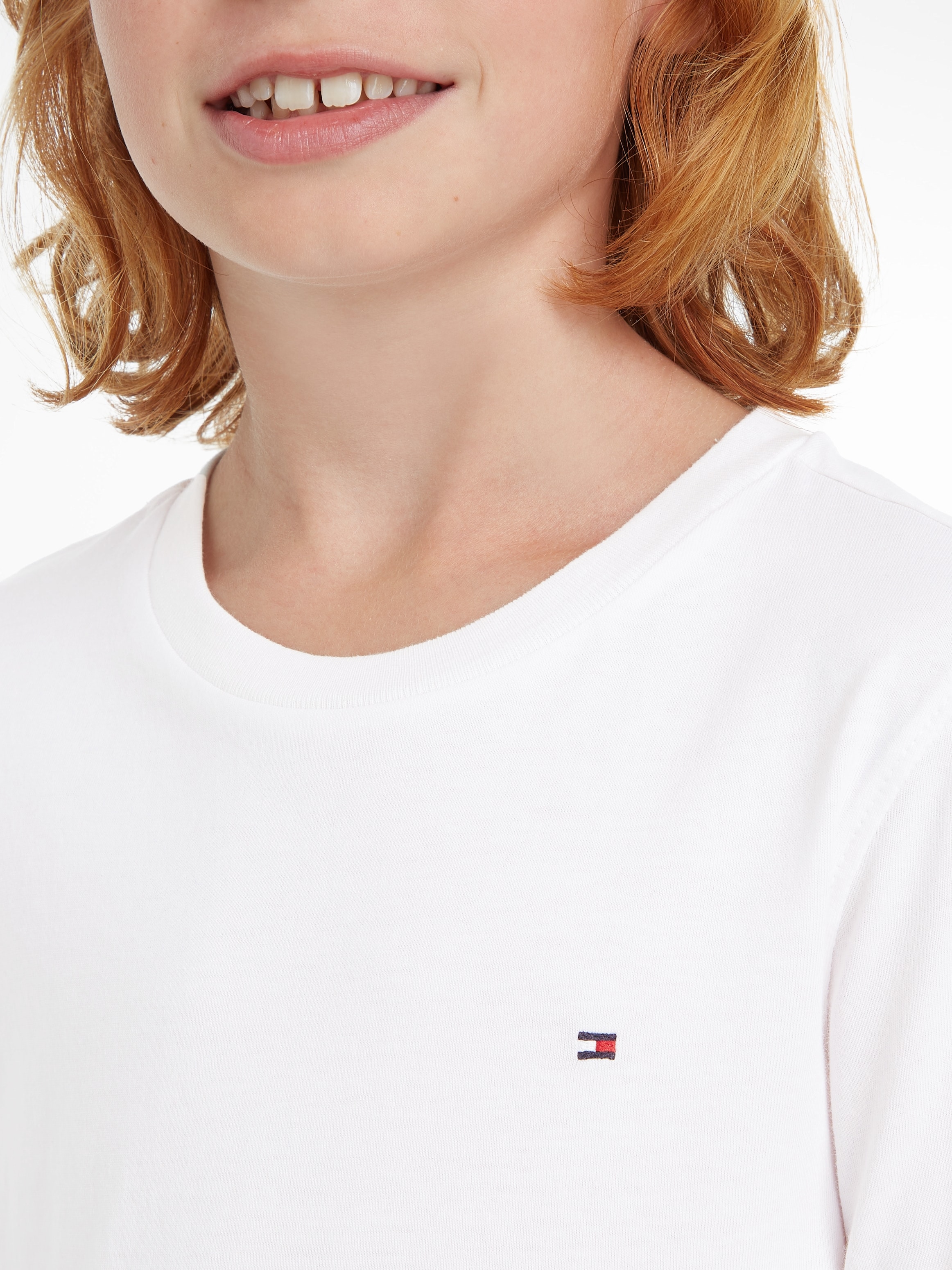 Tommy Hilfiger Langarmshirt »BOYS BASIC CN KNIT L/S«, mit Tommy Hiflger Logo -Flag online kaufen