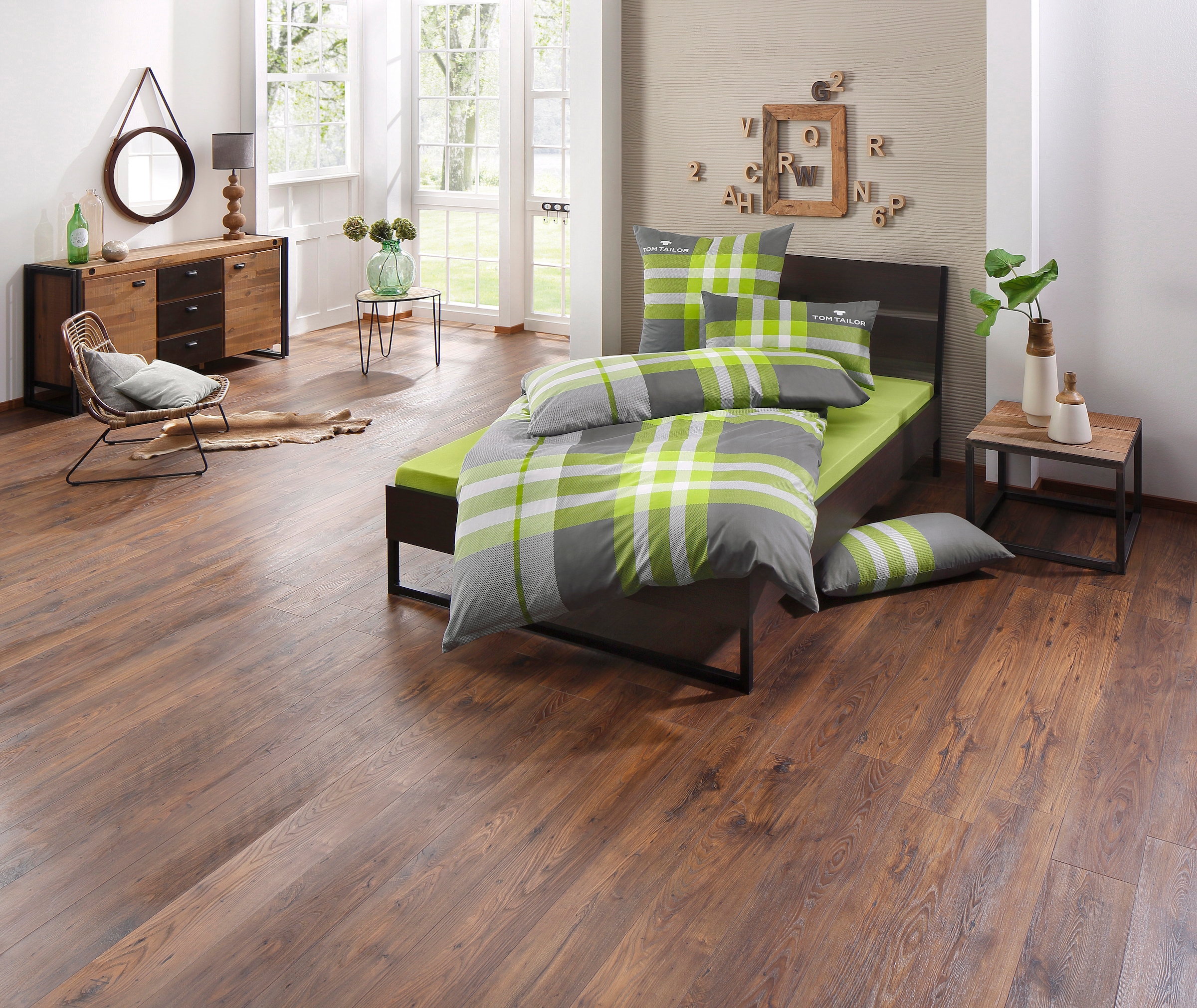 TOM TAILOR HOME Bettwäsche »Nick in Gr. 135x200 oder 155x220 cm«, mit Grati günstig online kaufen