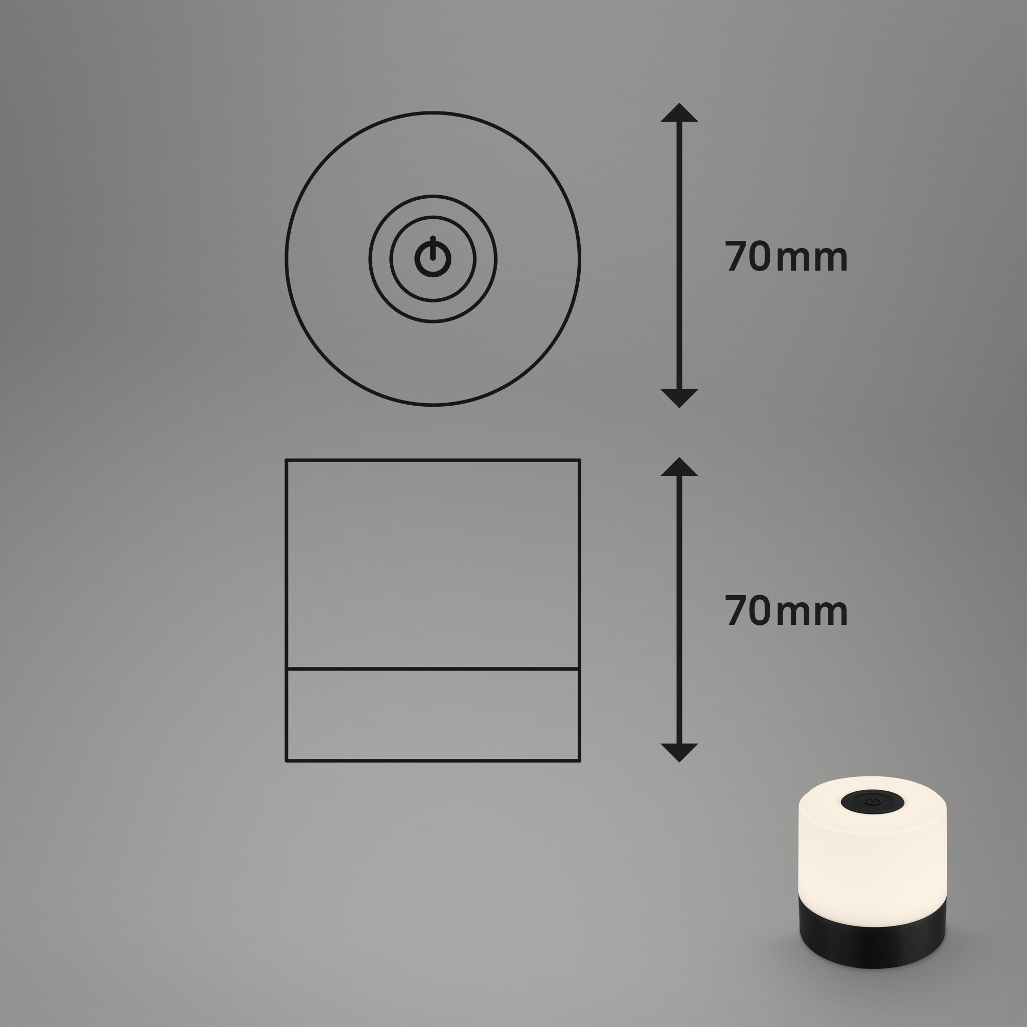 Briloner Leuchten USB Tischleuchte »SMAL«