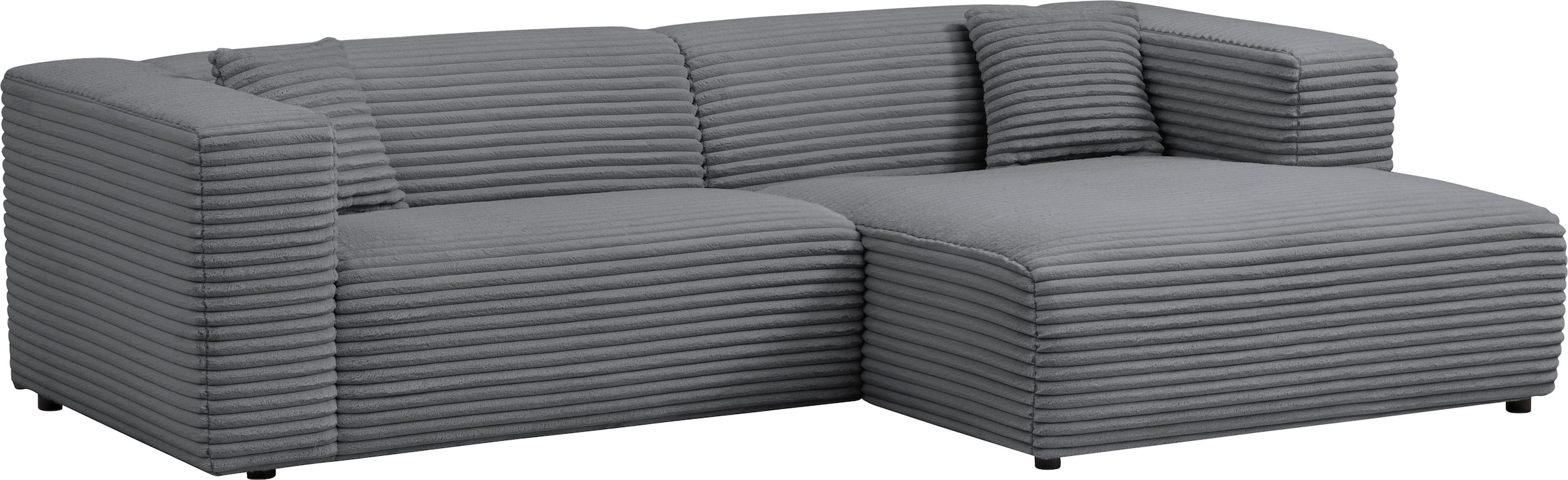 andas Polsterecke »BAKELS, Ecksofa-Set mit Hocker, L-Form mit Schlaffunktion«, Ecksofa-Set (incl. Hocker) im trendigen Megacord