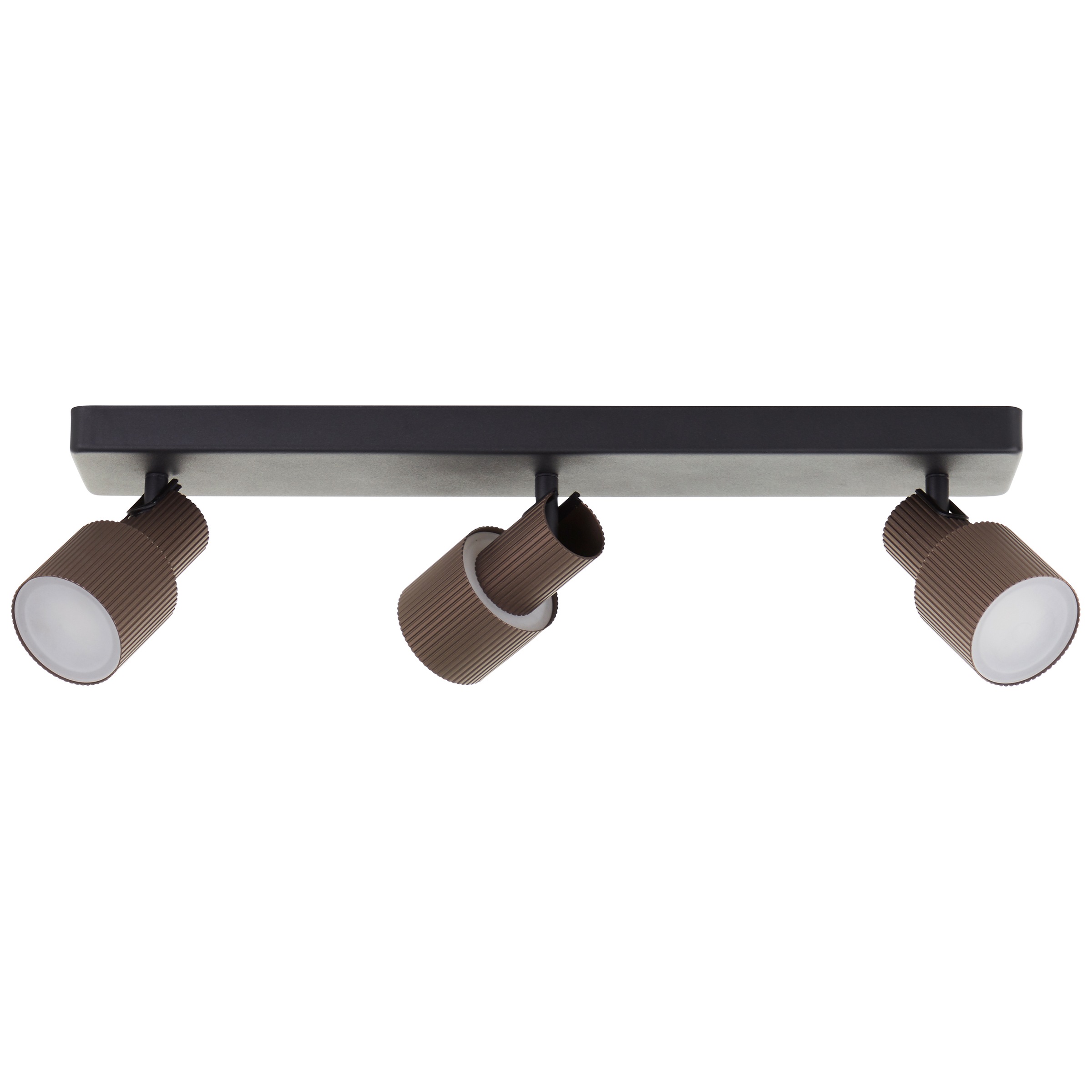 Brilliant Deckenstrahler »Cadiz«, 3 flammig, Leuchtmittel GU10 | LED wechselbar, 16 x 53 x 9 cm, inkl. GU10, 350 lm, 3000K, dimmbar, Aluminium