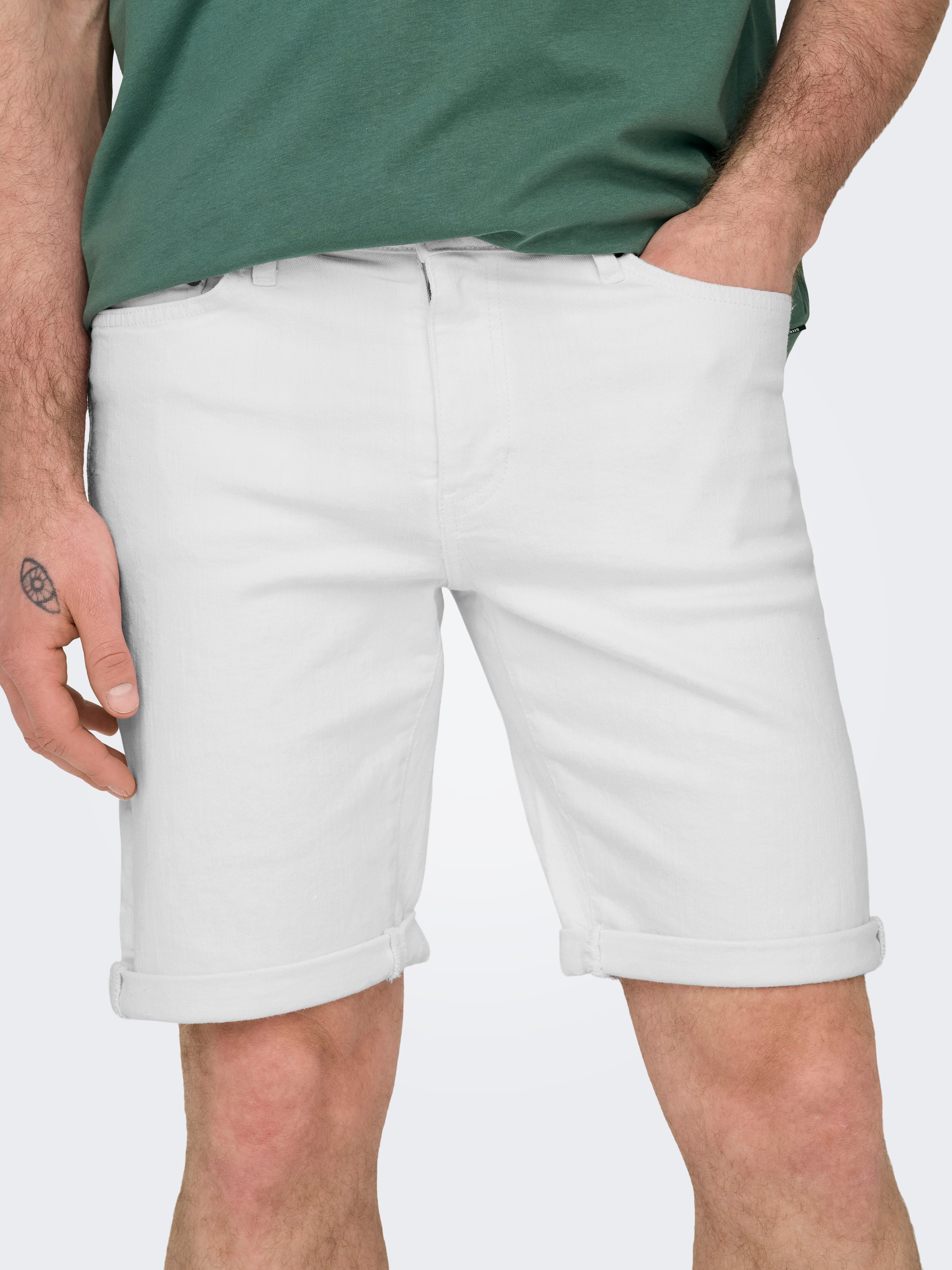 ONLY & SONS Jeansshorts »ONSPLY LIGHT BLUE 5189 SHORTS DNM NOOS«