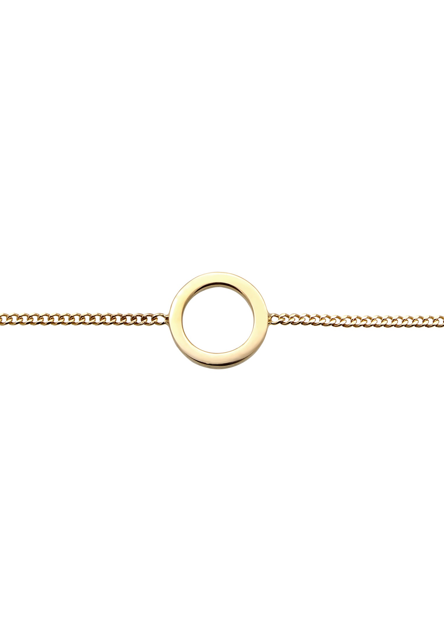 Elli Premium Kreis Geo Gelbgold« Online-Shop Kette »Choker Design im Panzerkette kaufen mit 375 Anhänger