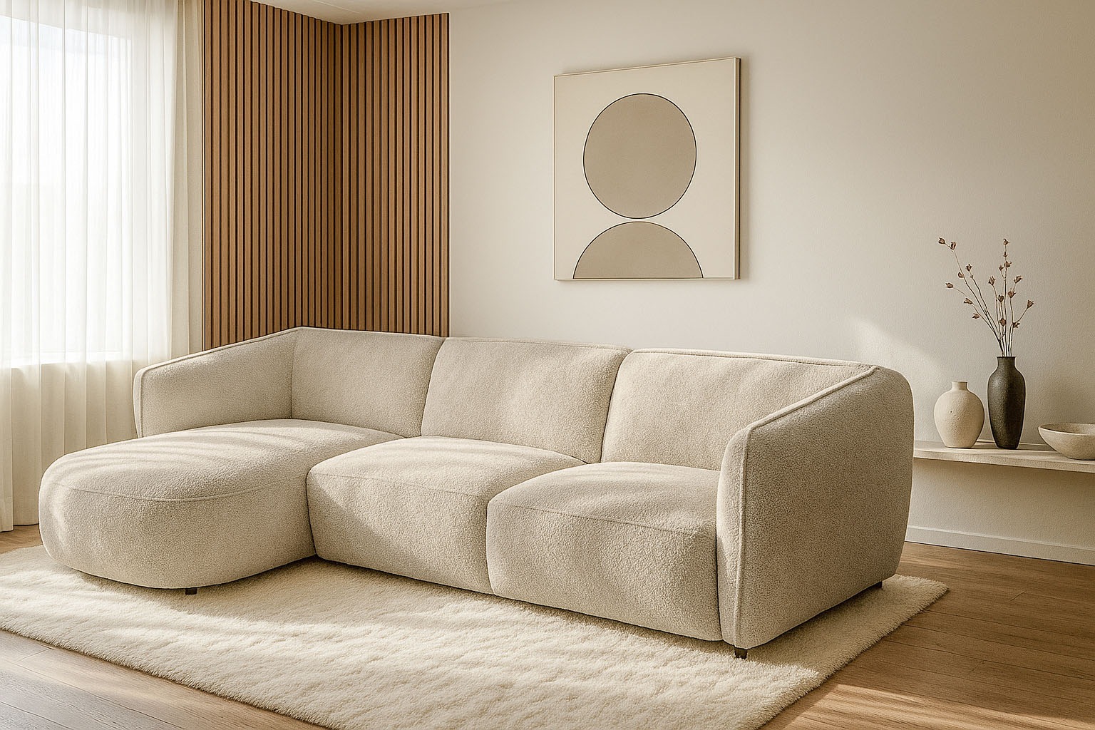 andas Ecksofa »Ostrup« schlichtes modernes Design, in verschiedenen Farben günstig online kaufen