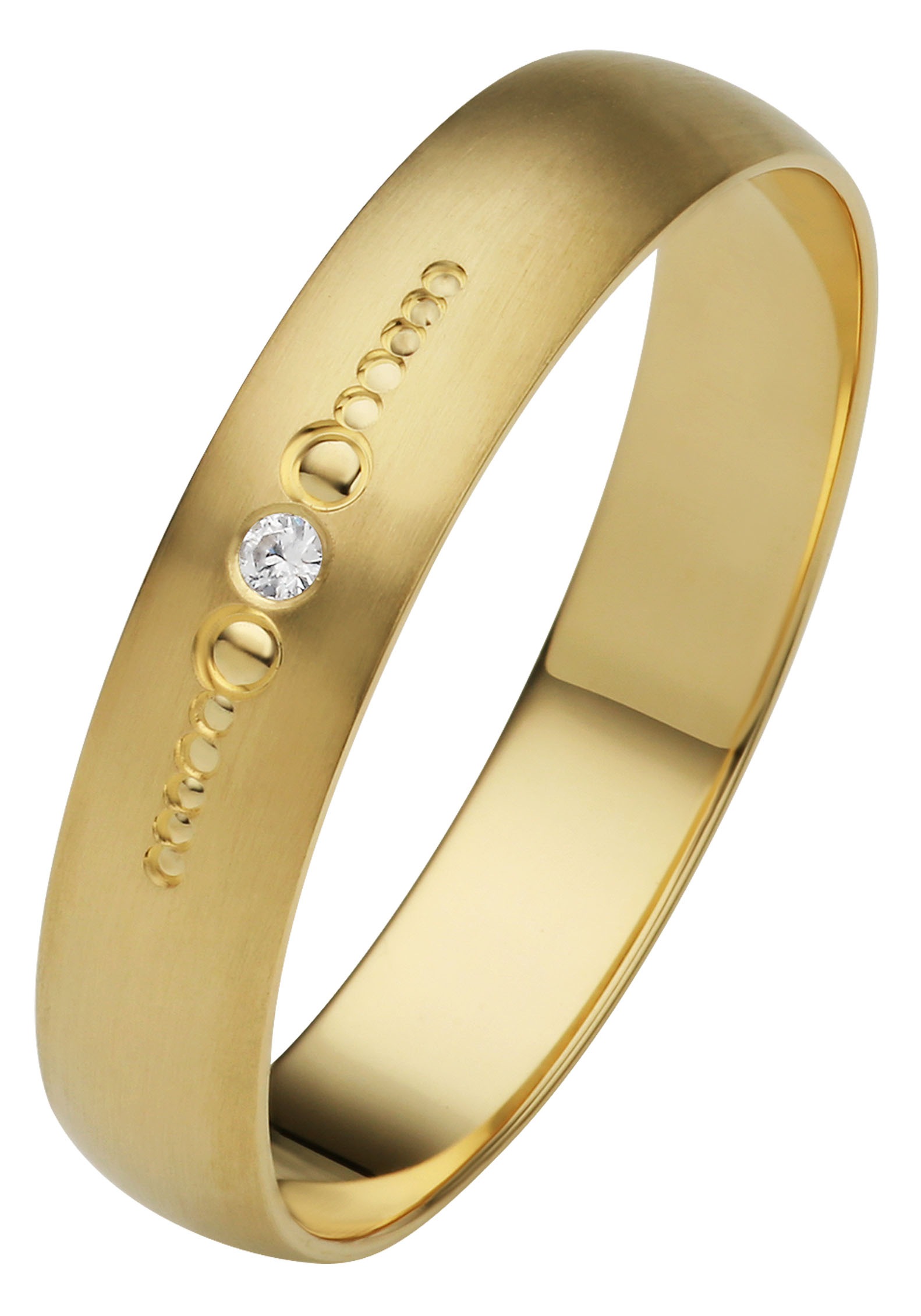 Firetti Trauring »Schmuck Geschenk Gold 375 Hochzeit Ehering "LIEBE"«, Made in Germany, wahlweise mit oder ohne Brillant