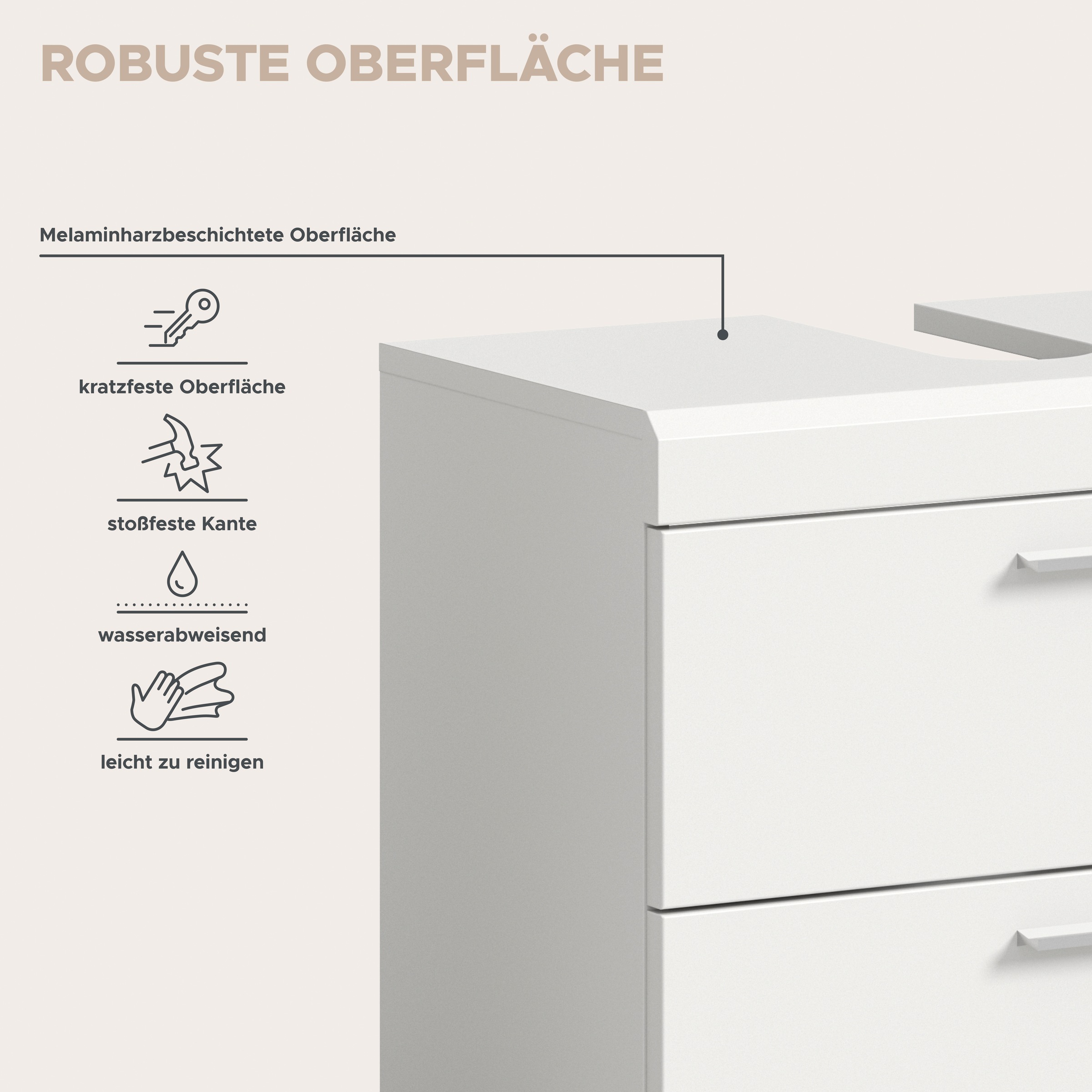 welltime Badmöbel-Set »SIENA, 4 teilig, bestehend aus:« Set, TOPSELLER!, 4 Stk. tlg.