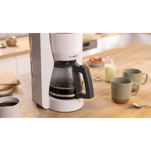 BOSCH Filterkaffeemaschine »MyMoment TKA3M131«, 1,25 l Kaffeekanne,  Papierfilter, 1x4, 60min Warmhaltefunktion, Aroma intense,  Entkalkungsprogramm, 1200 W online bei