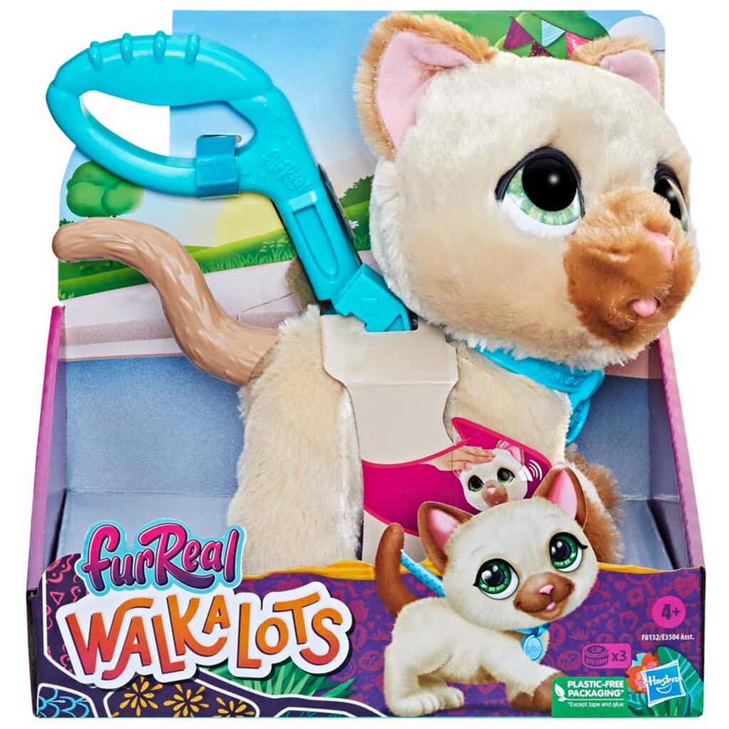 Hasbro Plüschfigur »furReal Walkalots, New Cat«, mit Leine
