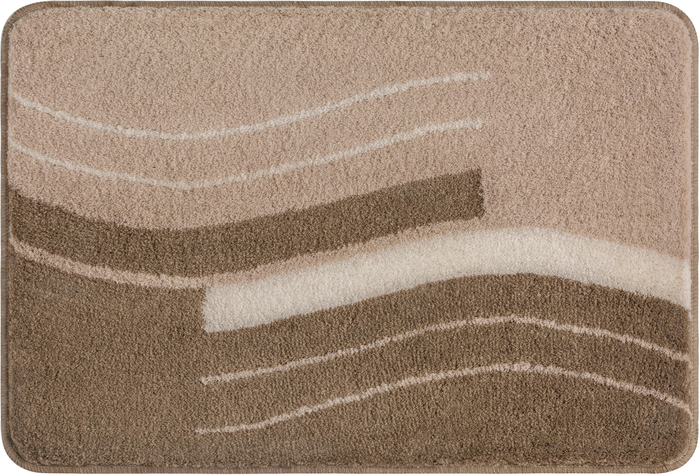 Kleine Wolke Badematte »Viola«, rutschhemmend beschichtet, fußbodenheizungsgeeignet, Badteppich, modernes Design, waschbar