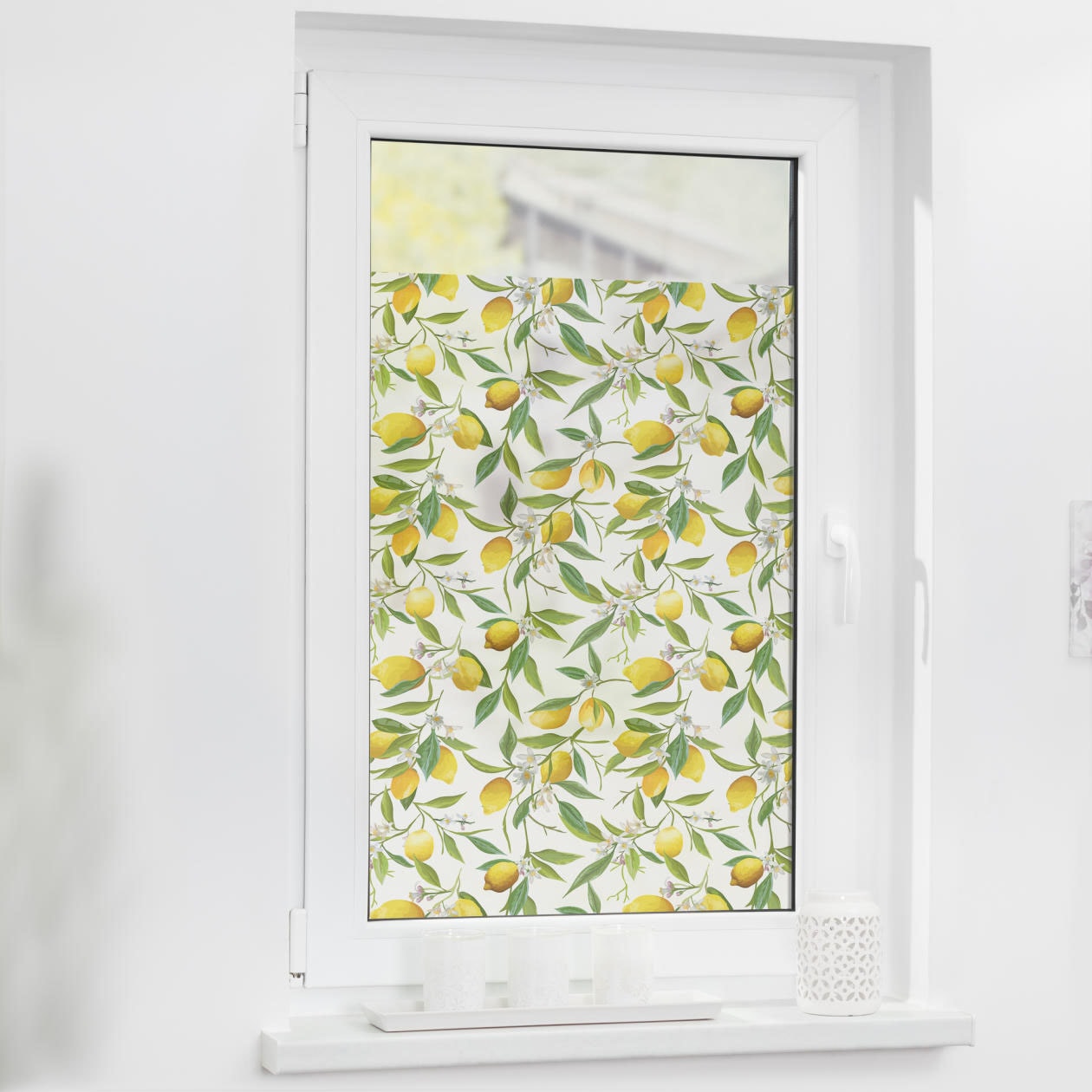 Sichtschutz, selbstklebend, »Fensterfolie Limone haftend - glattstatisch bestellen ORIGINAL online blickdicht, St., 1 LICHTBLICK Fensterfolie Gelb Grün«,