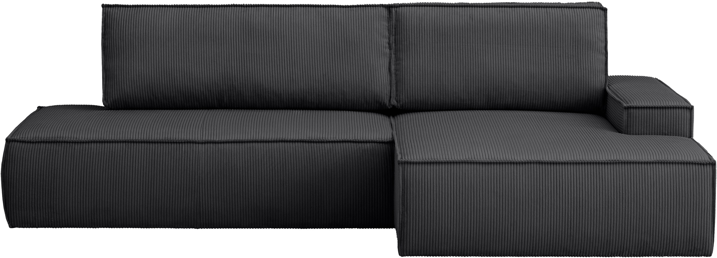 Home affaire Ecksofa »SHERWOOD, Schlafsofa in L-Form offen (275cm), Cord, L günstig online kaufen