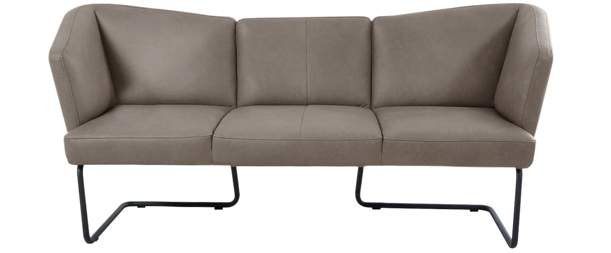 K+W Komfort & Wohnen Polsterbank »Mikkado Tube«, in abgerundeter Form, Rundrohrkufe lang, in 2 Breiten 192 oder 242 cm
