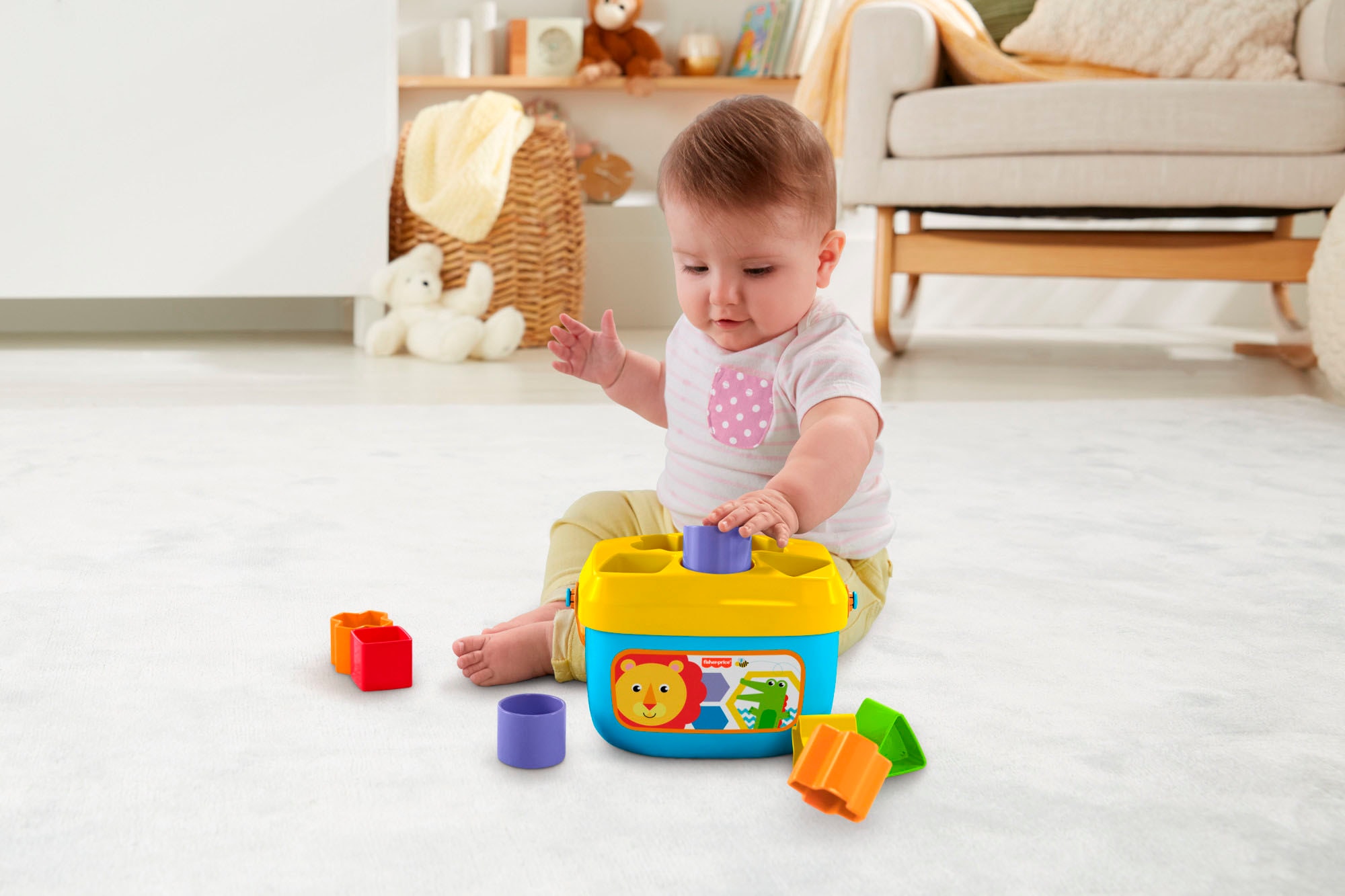 Fisher-Price® Steckspielzeug »Babys erste Bausteine«, (Set)