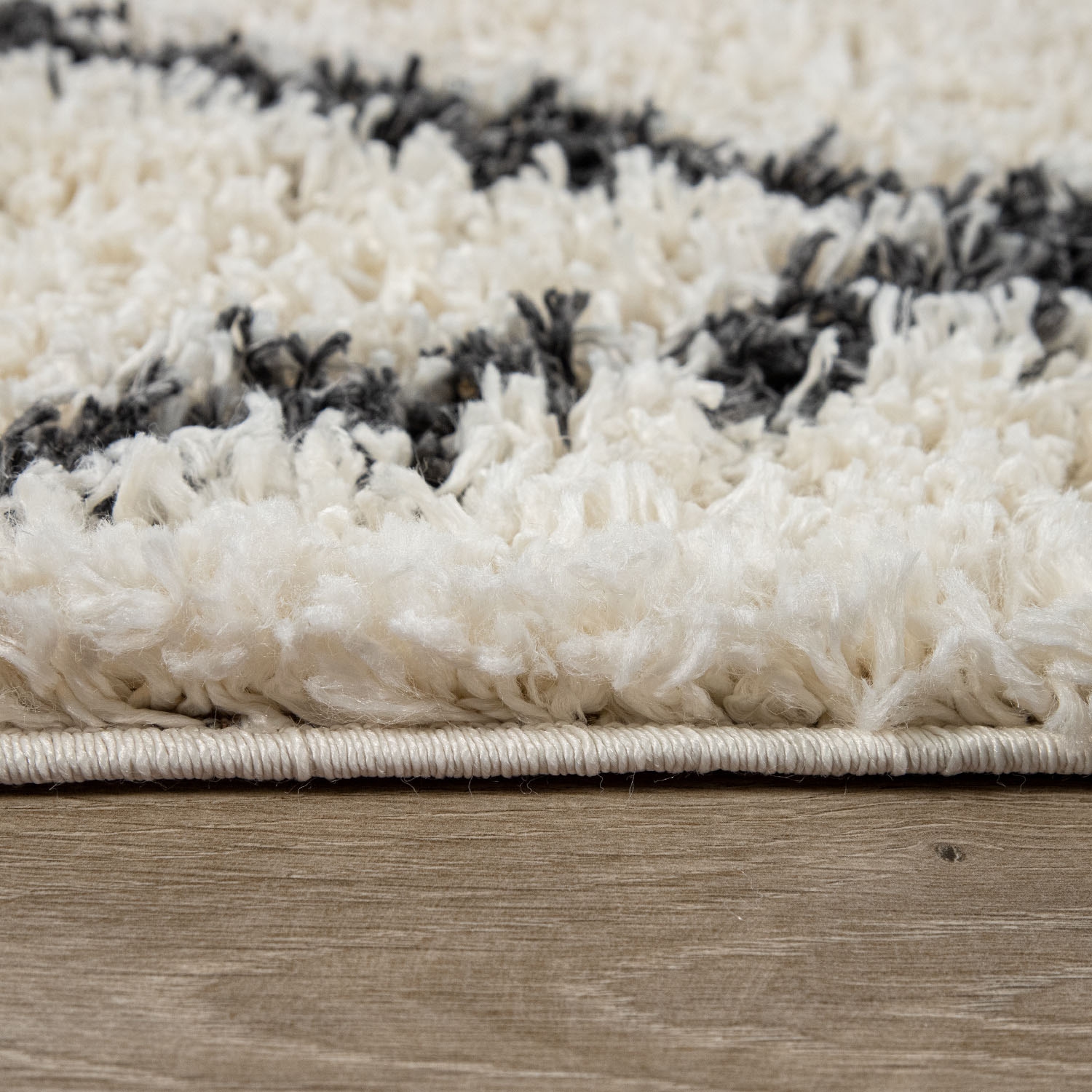 Paco Home Hochflor-Teppich »Kalmar 445«, rechteckig, 40 mm Höhe, Scandi Design, Rauten Muster, weich & kuschelig