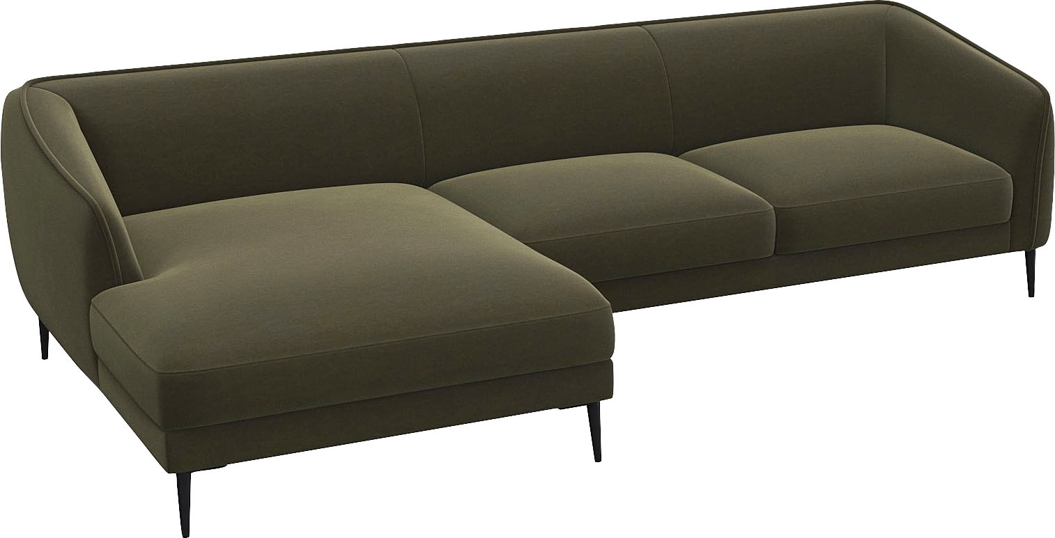 FLEXLUX Ecksofa »Belle Designsofa, L-Form, B/T 288/149 cm«, Skandinavisches günstig online kaufen