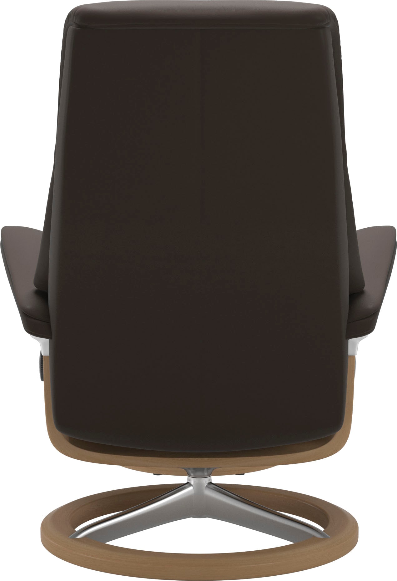 Stressless® Relaxsessel »View«, (Set, Relaxsessel mit Hocker), mit Signature Base, Größe M,Gestell Eiche