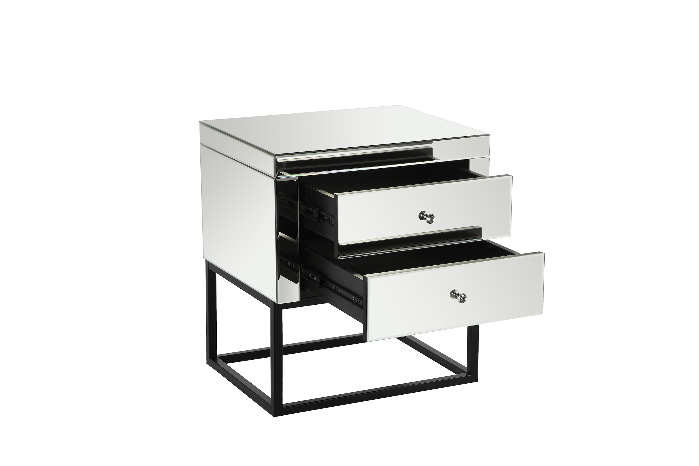 Guido Maria Kretschmer Home&Living Nachttisch »Aren«, Verspiegelt, Breite 50 cm