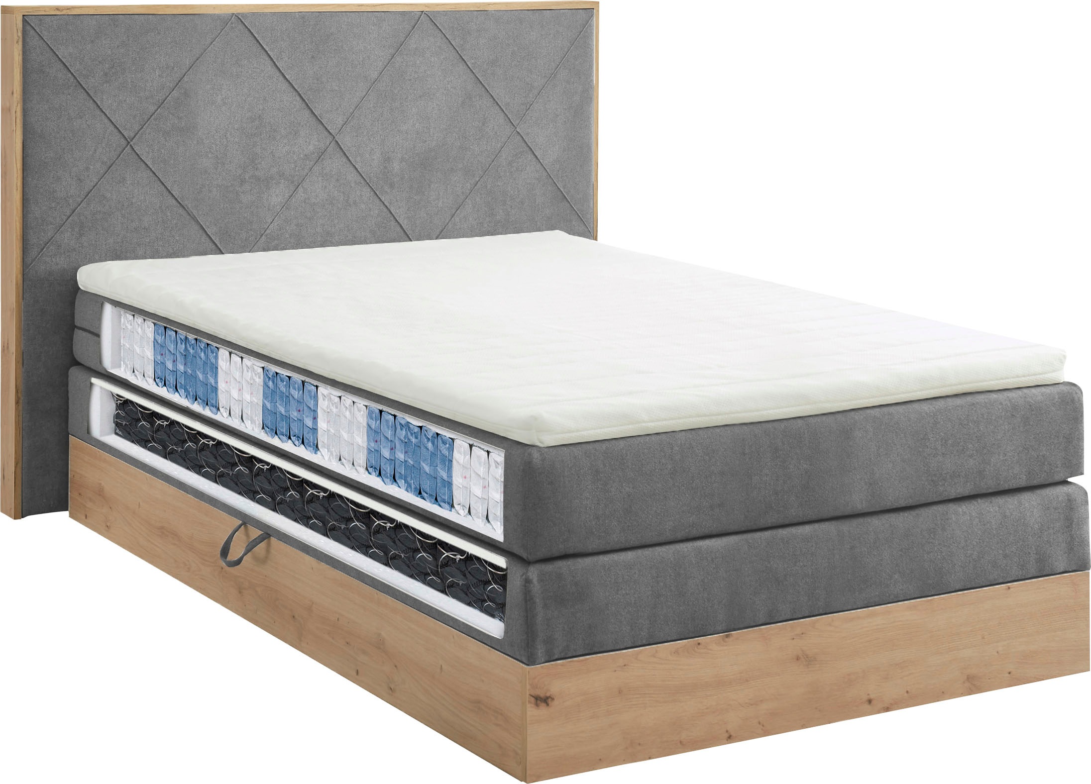 ED EXCITING DESIGN Boxspringbett »Bellevue«, inkl. Bettkasten, wahlweise mi günstig online kaufen