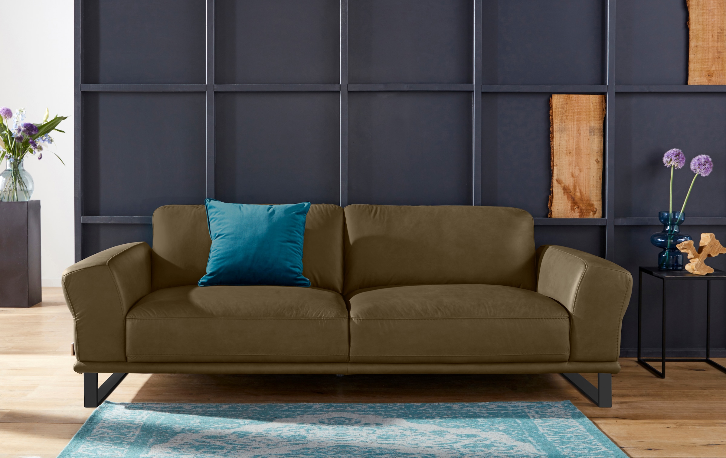 W.SCHILLIG 2,5-Sitzer »montanaa« mit Metallkufen in Schwarz pulverbeschicht günstig online kaufen