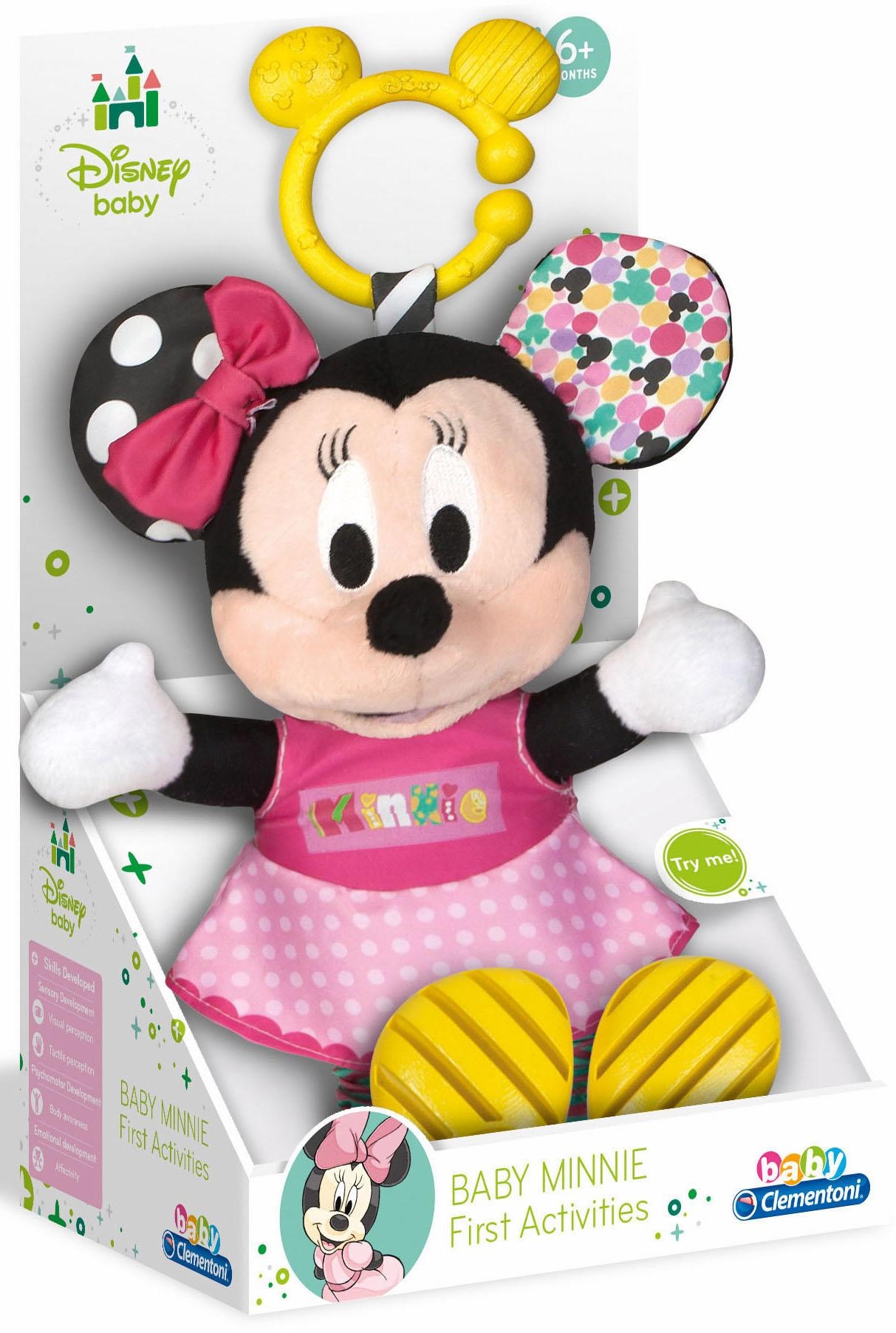 Clementoni® Plüschfigur »Baby Clementoni, Disney Baby, Plüsch Minnie mit Beißring«