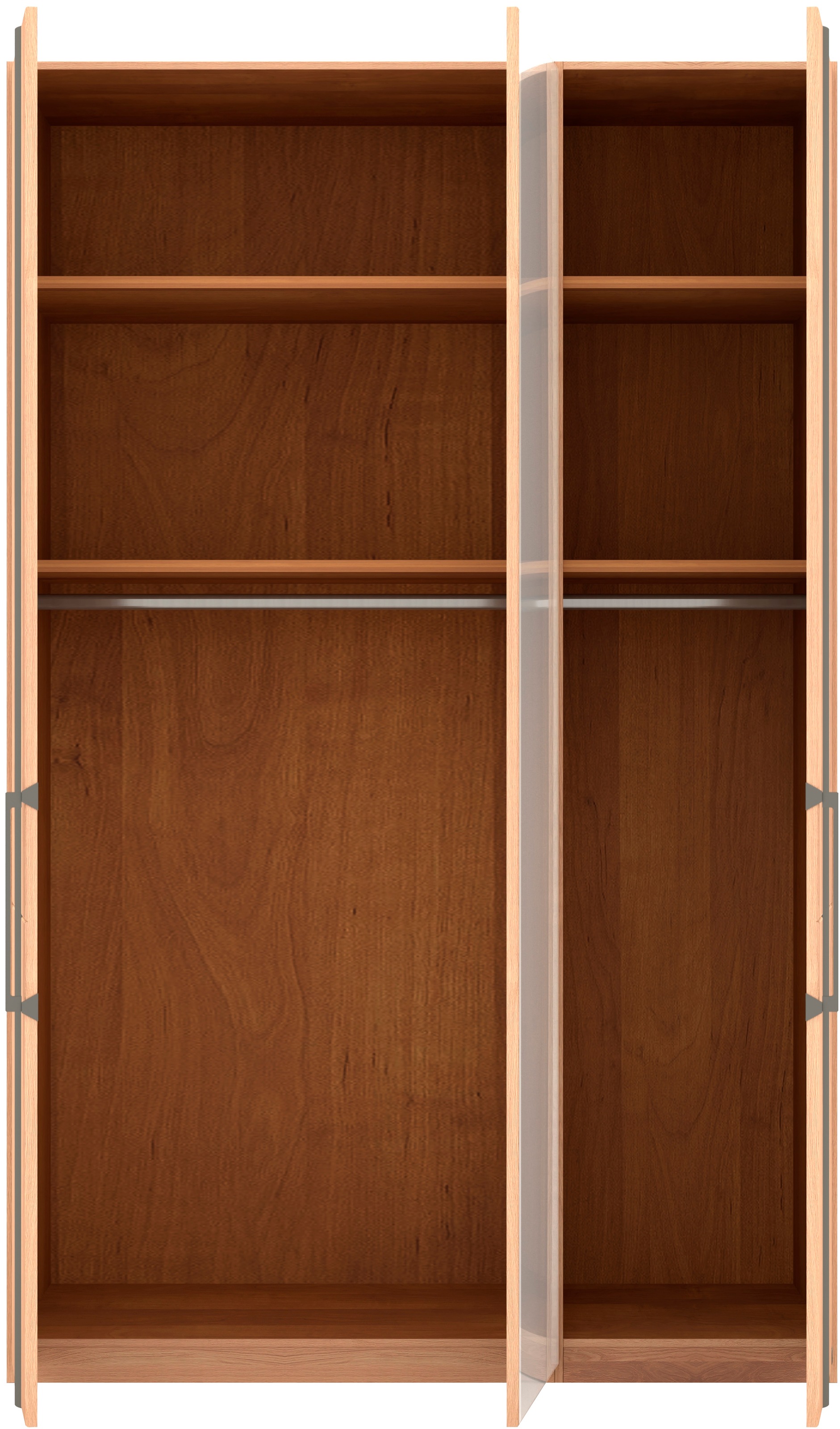 Musterring Drehtürenschrank »Sorrent, Kleiderschrank, Schrank, teilmassiv Eiche«, (mit Türdämpfern, in 5 Breiten & 2 Höhen, extra Böden, MADE IN GERMANY), Türen Eiche massiv oder als Parsol-Bronze-Spiegel, verschiedene Maße
