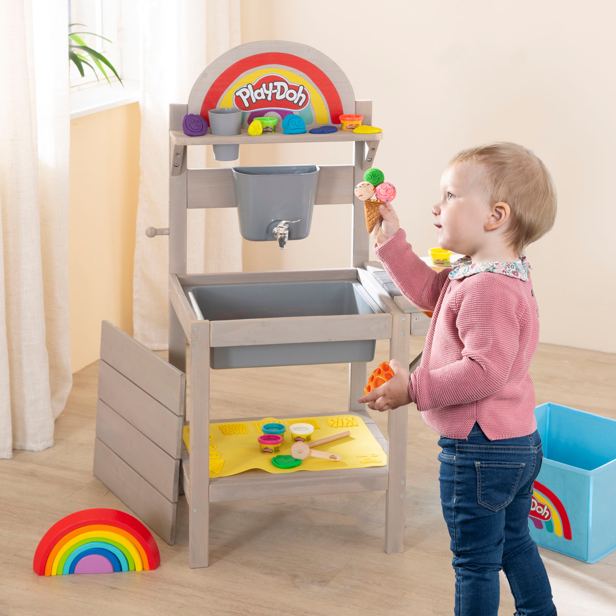 roba® Outdoor-Spielküche »Play-Doh«, inkl. Knete, 3D-Kreativmatte; FSC® - schützt Wald - weltweit