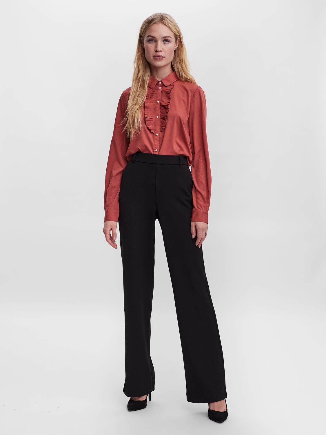 Vero Moda Anzughose »VMMAYA MR STRAIGHT SOLID PANT«
