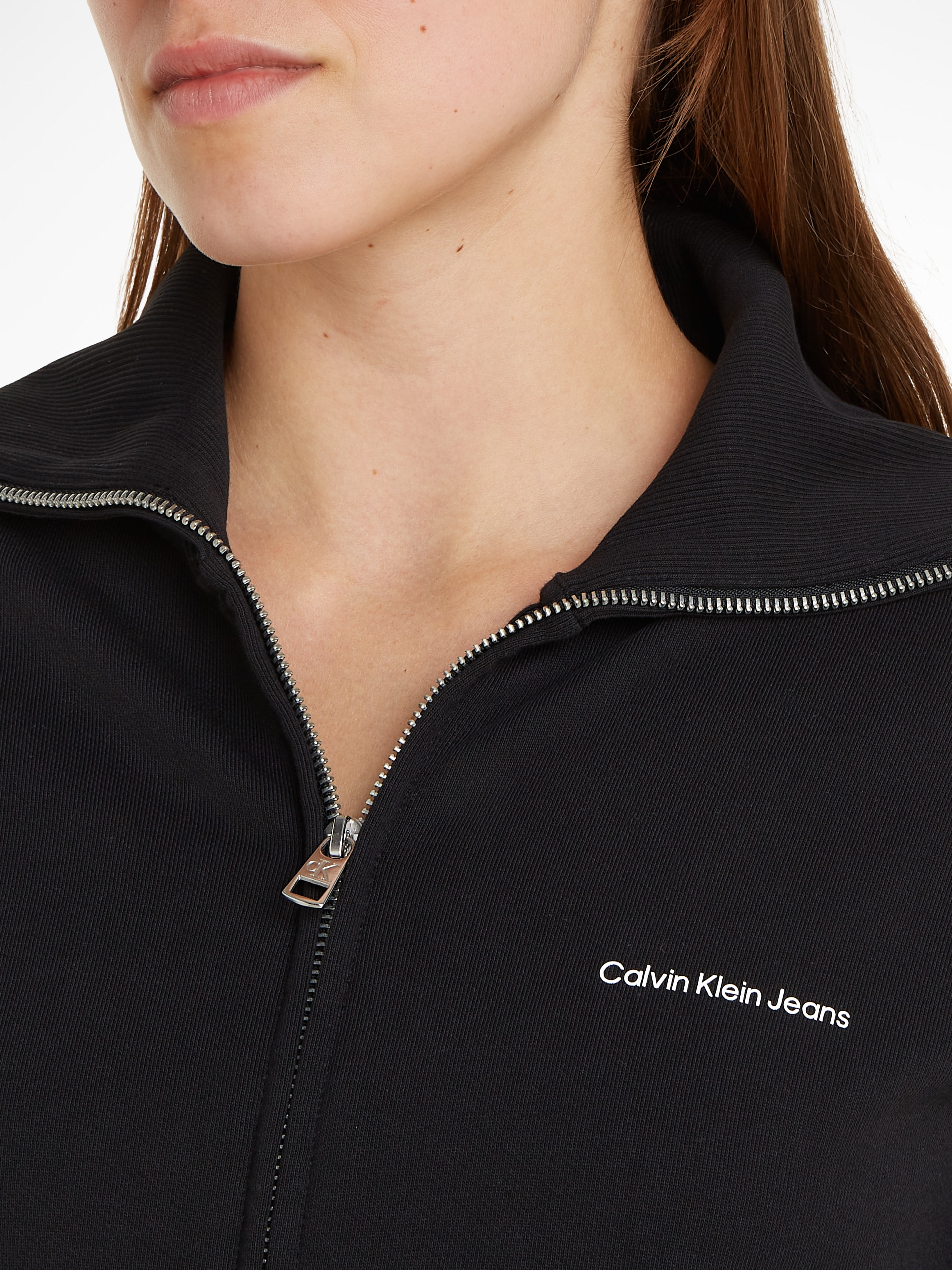 Calvin Klein Jeans Sweatjacke »DIFFUSED MONOLOGO ZIP-THROUGH«, mit Logoschriftzug