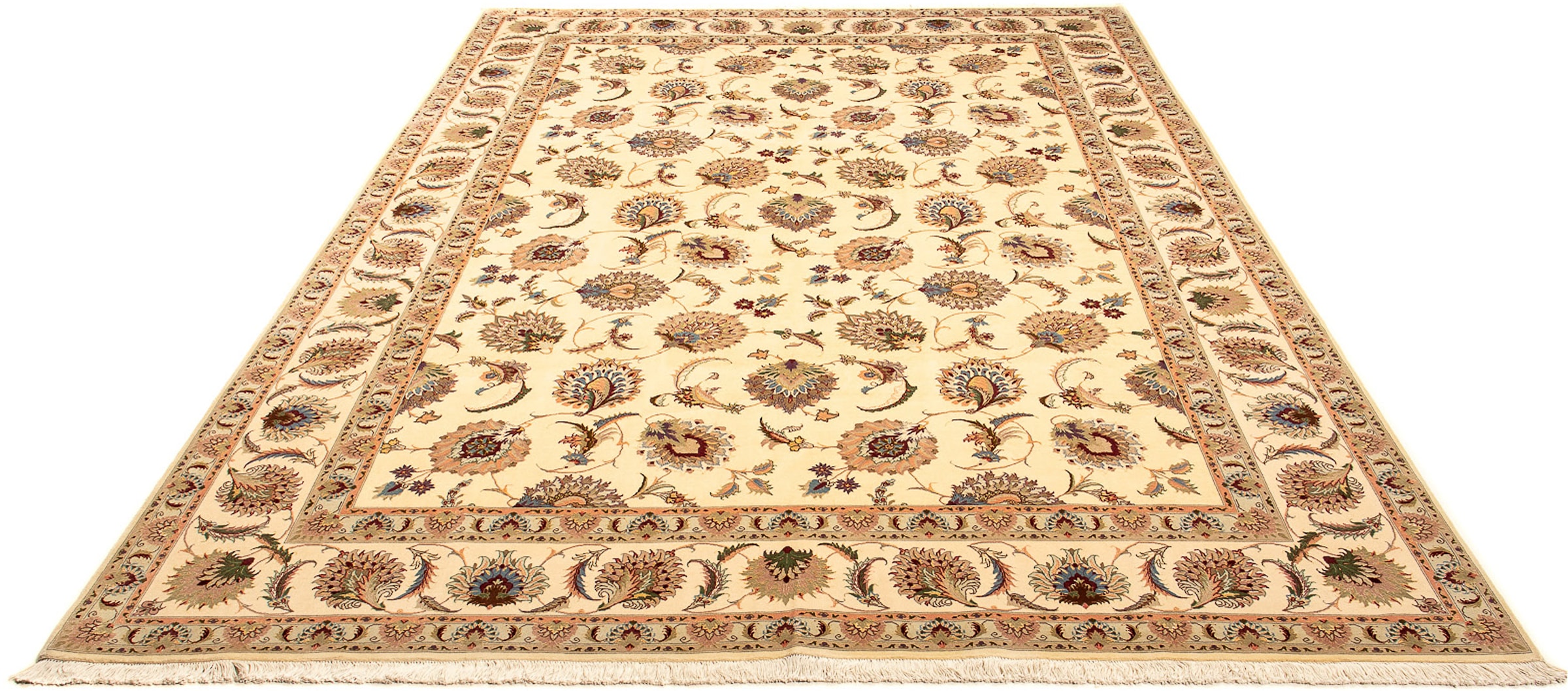 morgenland Orientteppich »Perser - Täbriz - Royal - 353 x 253 cm - beige«, günstig online kaufen