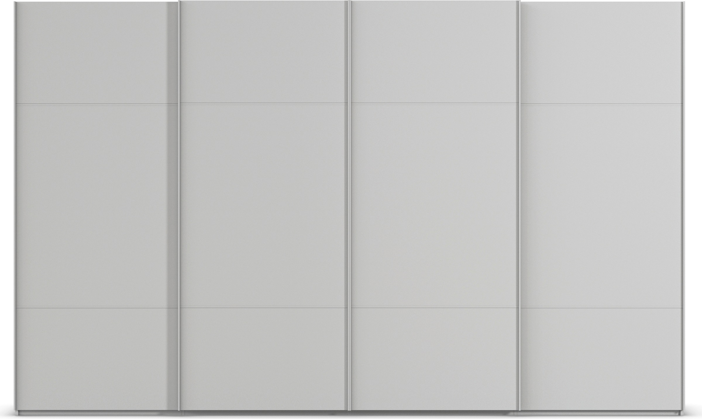 rauch Schwebetürenschrank »Kleiderschrank Schrank Garderobe Schlafzimmerschrank SCALE-TRIO«, edle dreigeteilte Front, 2 Zierleisten in Griff-Farbe MADE IN GERMANY