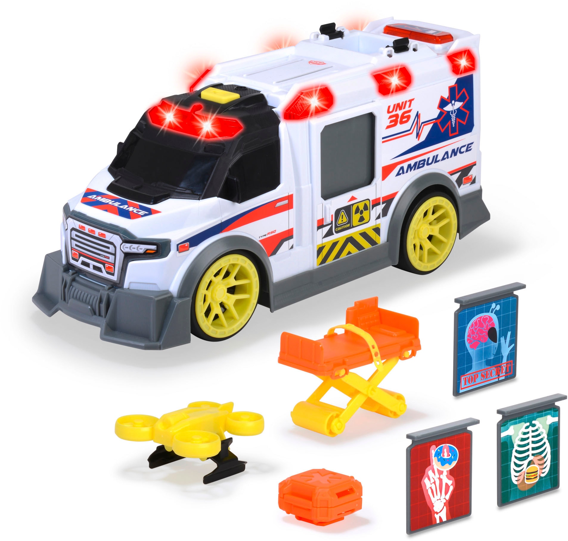 Dickie Toys Spielzeug-Krankenwagen »Ambulance«, mit Licht & Sound