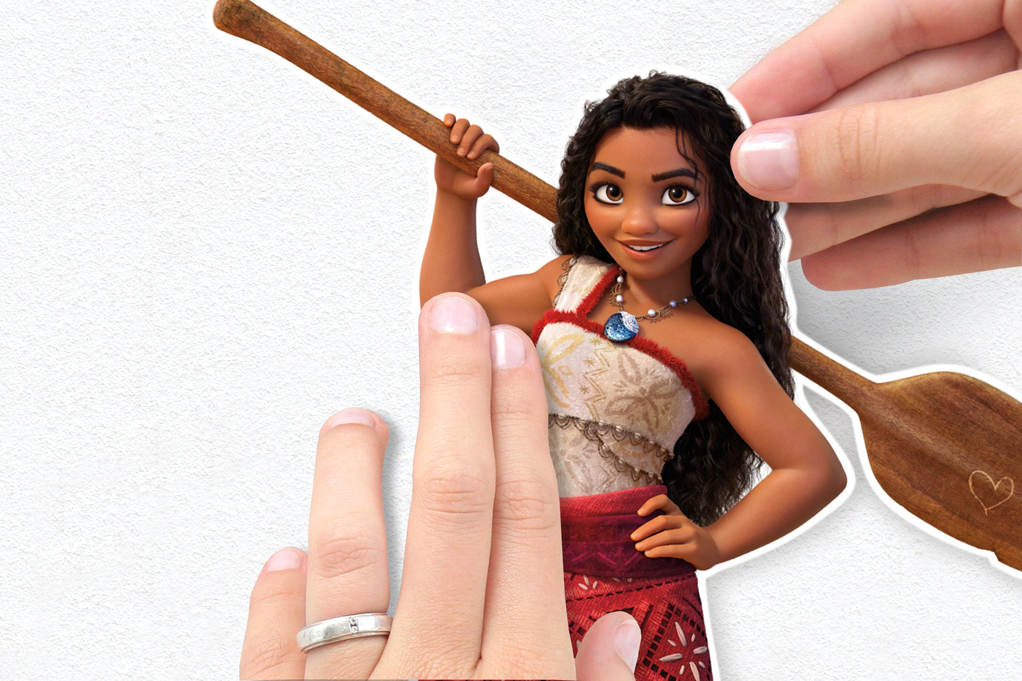 Komar Wandtattoo »Disney Moana 2 Family« 50 x 70 cm (Breite x Höhe) - Kinderzimmer, Wandsticker