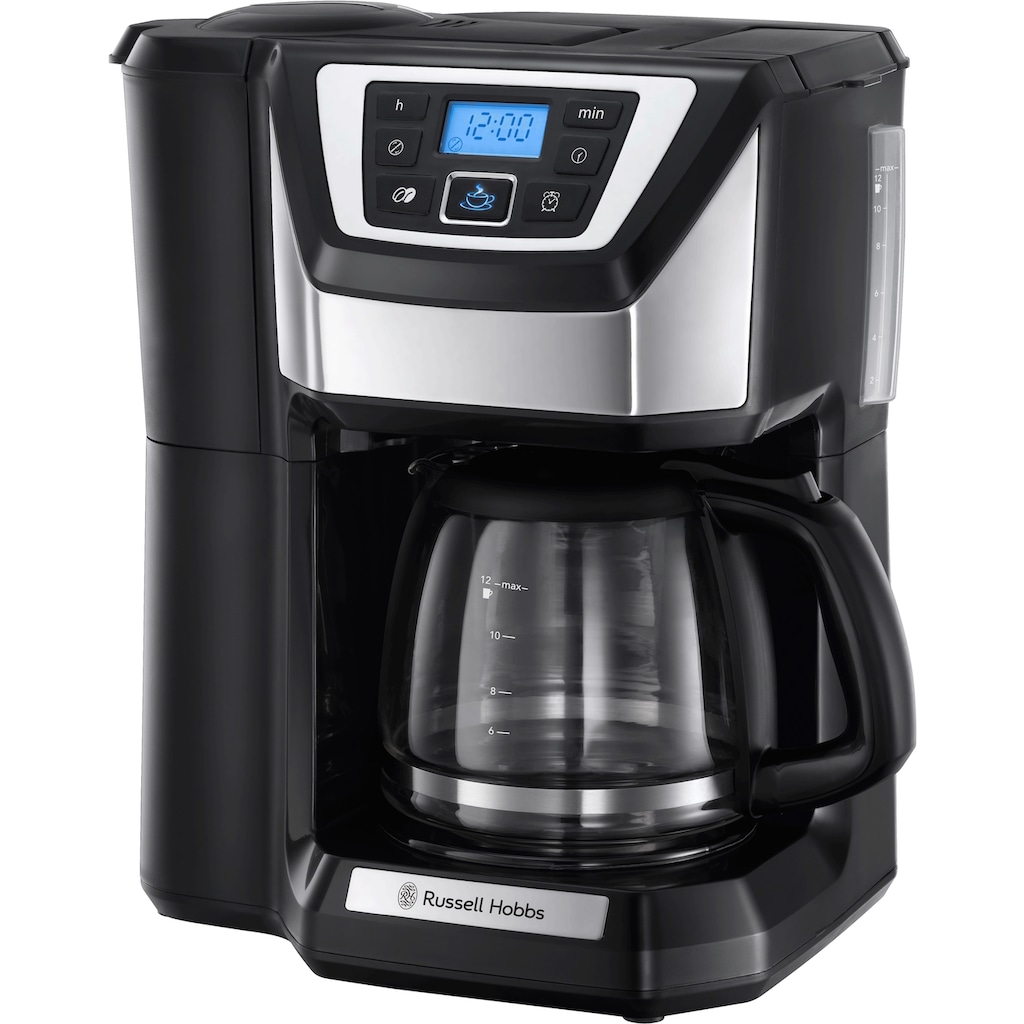 RUSSELL HOBBS Kaffeemaschine mit Mahlwerk »Victory Grind & Brew 22000-56«, 1,5 l Kaffeekanne, Permanentfilter