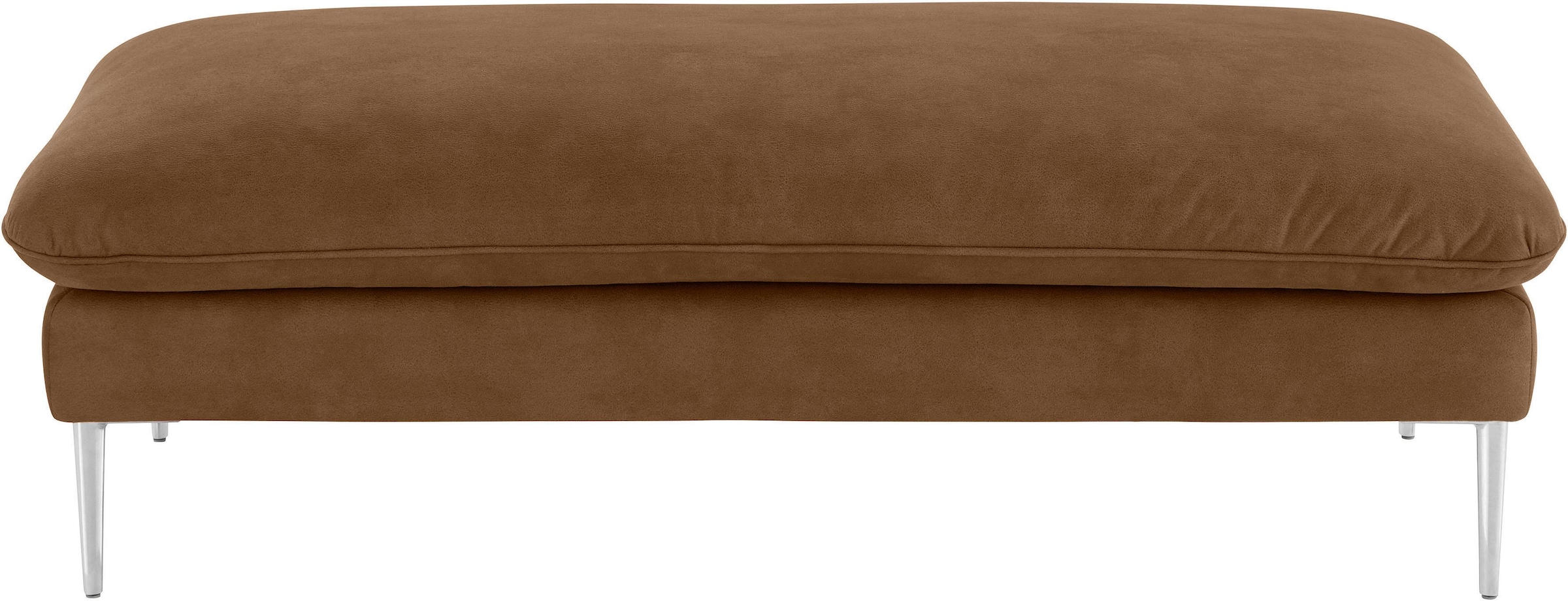 W.SCHILLIG Hocker »enjoy&MORE«, Füße Chrom glänzend, Breite 151 cm