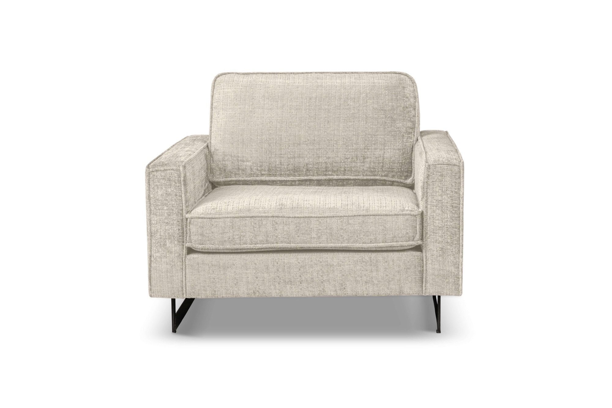 Home affaire Loveseat »Pinto 105 cm, Cord, Chenille, Lederoptik« mit Keder, günstig online kaufen