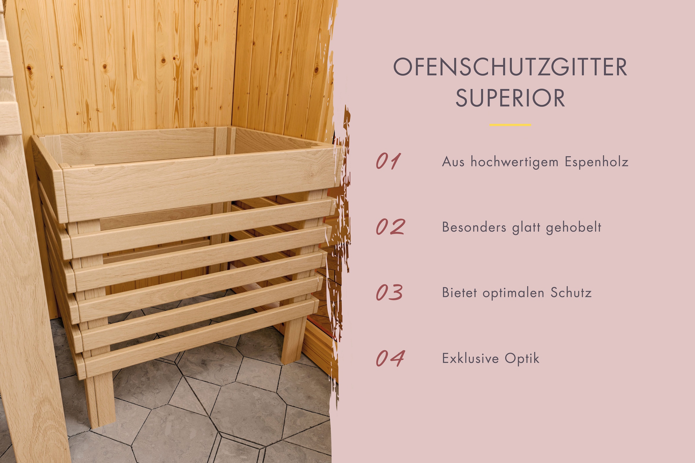 Karibu Sauna »Menja«, ohne Ofen