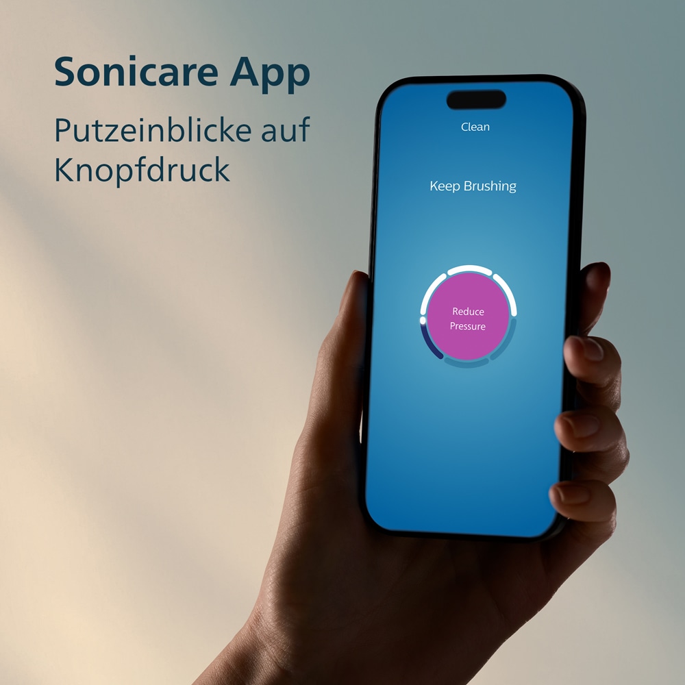Philips Sonicare Elektrische Zahnbürste »Series 7500« 2 Stk. Aufsteckbürsten mit Drucksensor und 3 Intensitätsstufen, inkl. Reiseladeetui