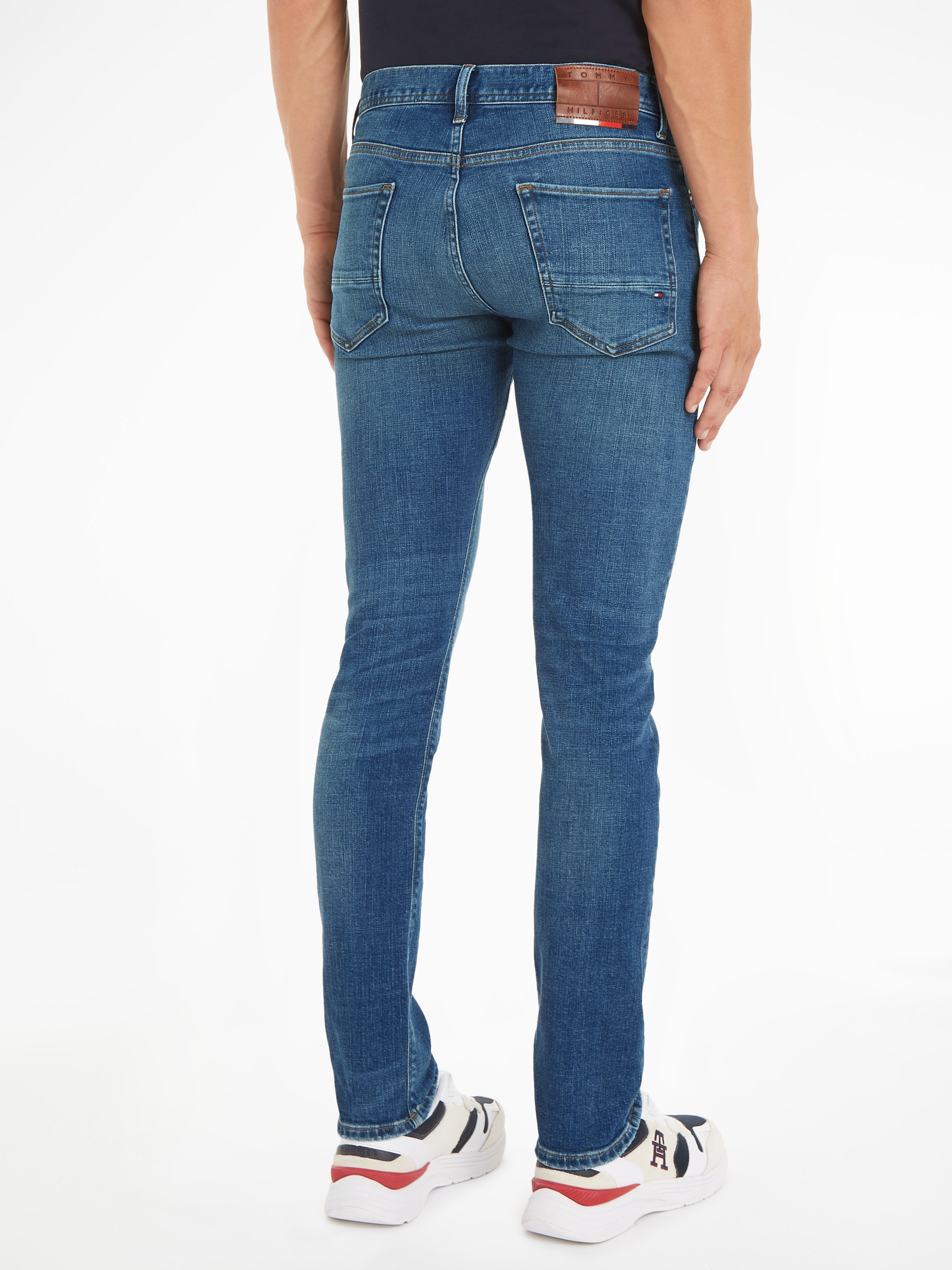 Tommy Hilfiger Slim-fit-Jeans »SLIM BLEECKER PSTR CROW BLACK«